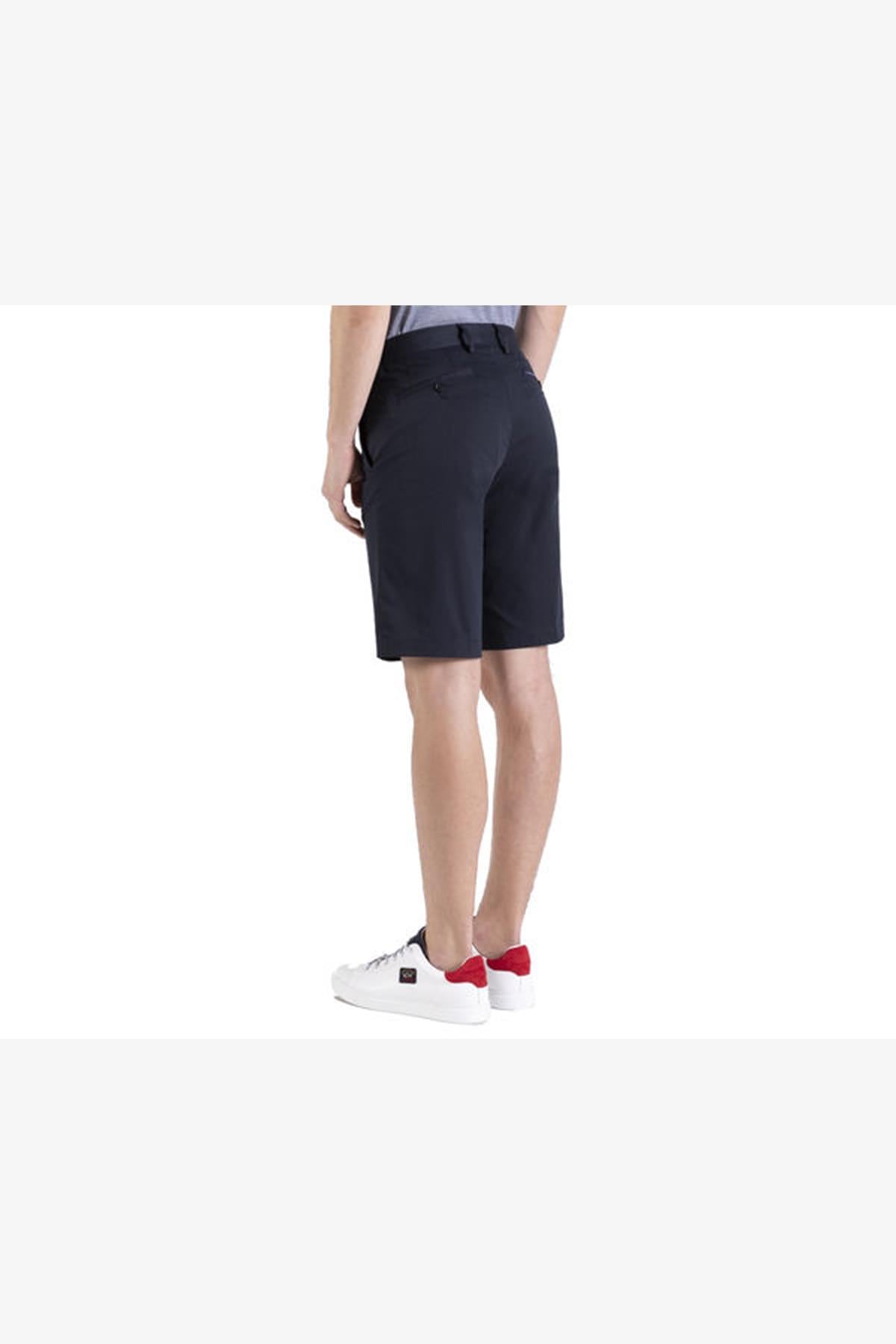 Paul Shark Paul Shark Erkek Slim Fit Normal Bel Pamuklu Lacivert Şort E20P4052-013