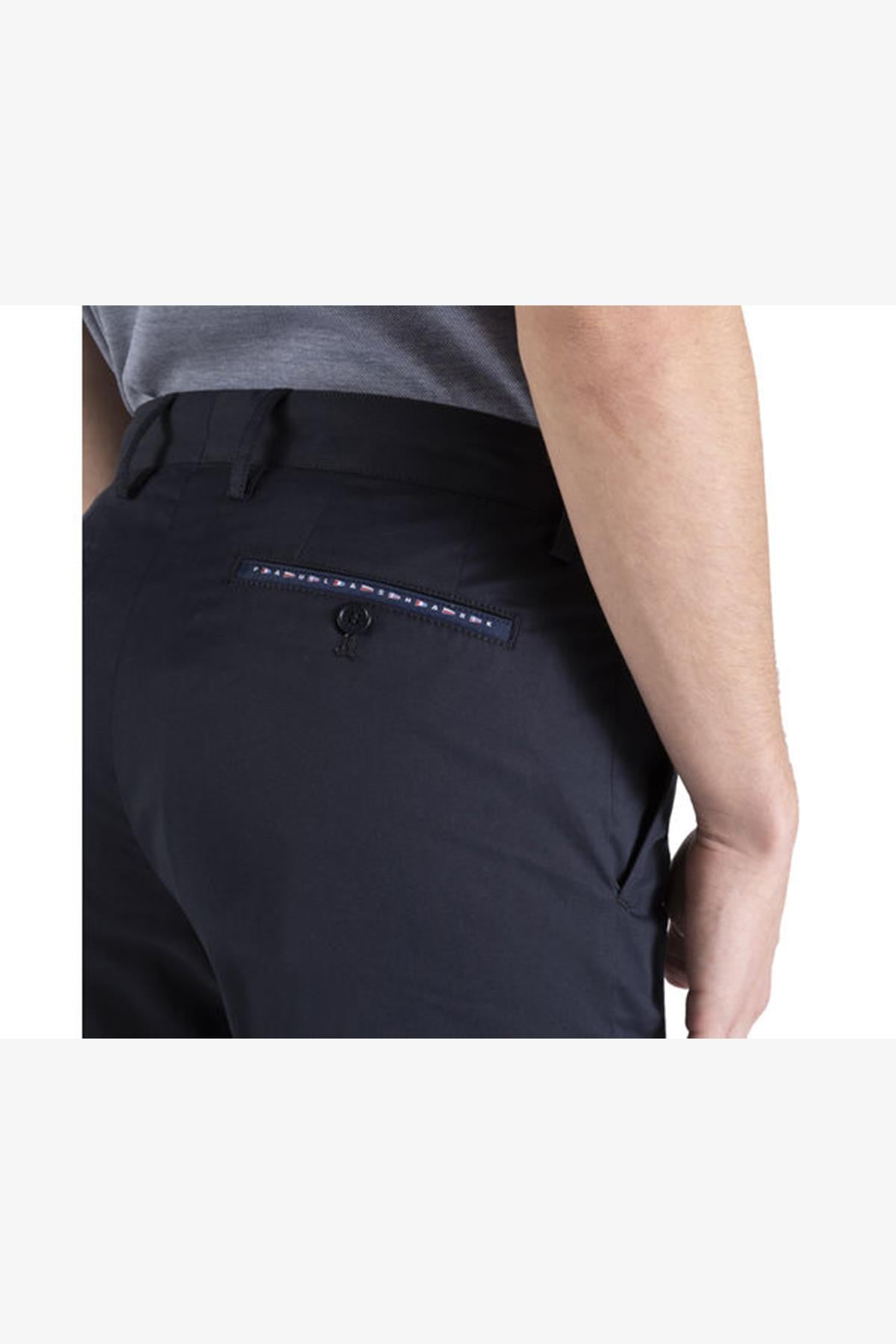 Paul Shark Paul Shark Erkek Slim Fit Normal Bel Pamuklu Lacivert Şort E20P4052-013