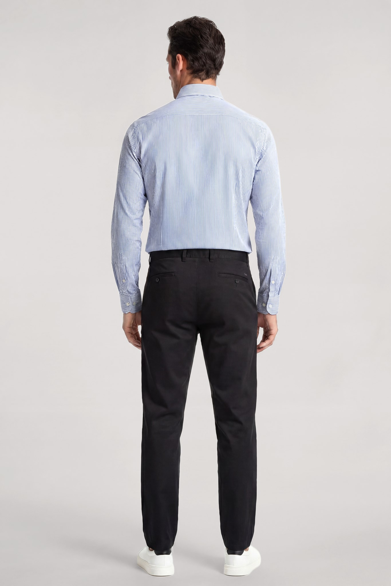 Paul Shark Paul Shark Erkek Slim Fit Pamuklu Gömlek Yaka Uzun Kollu Beyaz1 Gömlek 99313010-V12