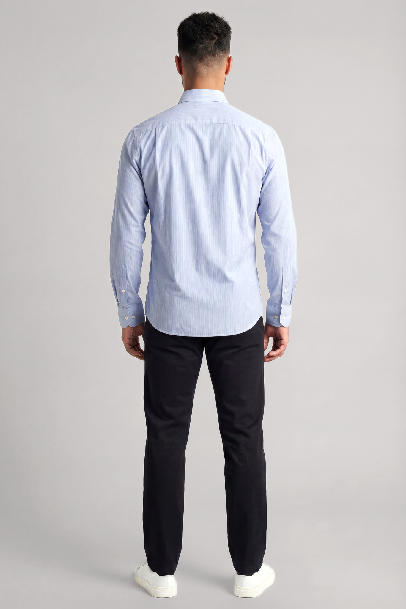 Paul Shark Paul Shark Erkek Slim Fit Pamuklu Gömlek Yaka Uzun Kollu Beyaz2 Gömlek 99313010-V99