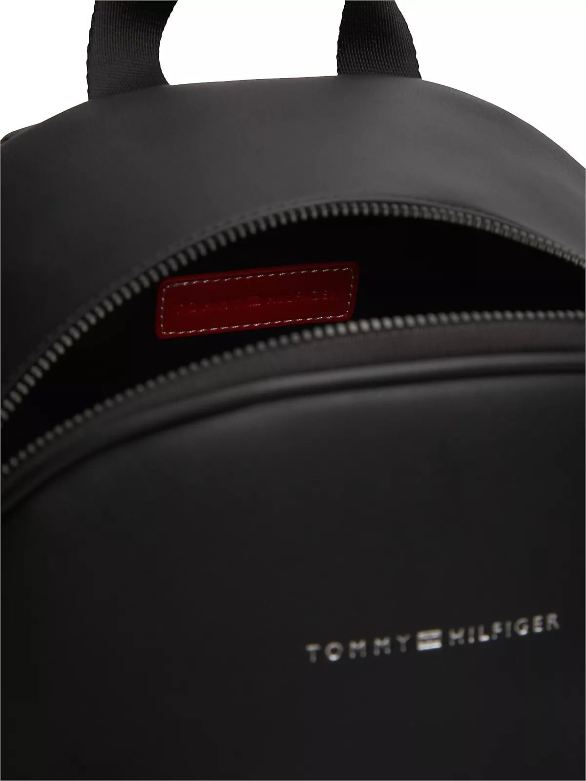 Tommy Hilfiger Tommy Hilfiger Erkek Ayarlanabilir Askılı Fermuarlı Ön Cepli Klasik Bayrak Logo Şeritli Siyah Sırt Çantası AM0AM14516-BDS