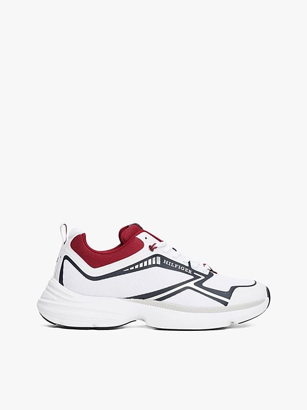 TOMMY HILFIGER Tommy Hilfiger Erkek Bağcıklı Marka Logolu Kaydırmaz Taban Lacivert Sneaker FM0FM05450-DW5