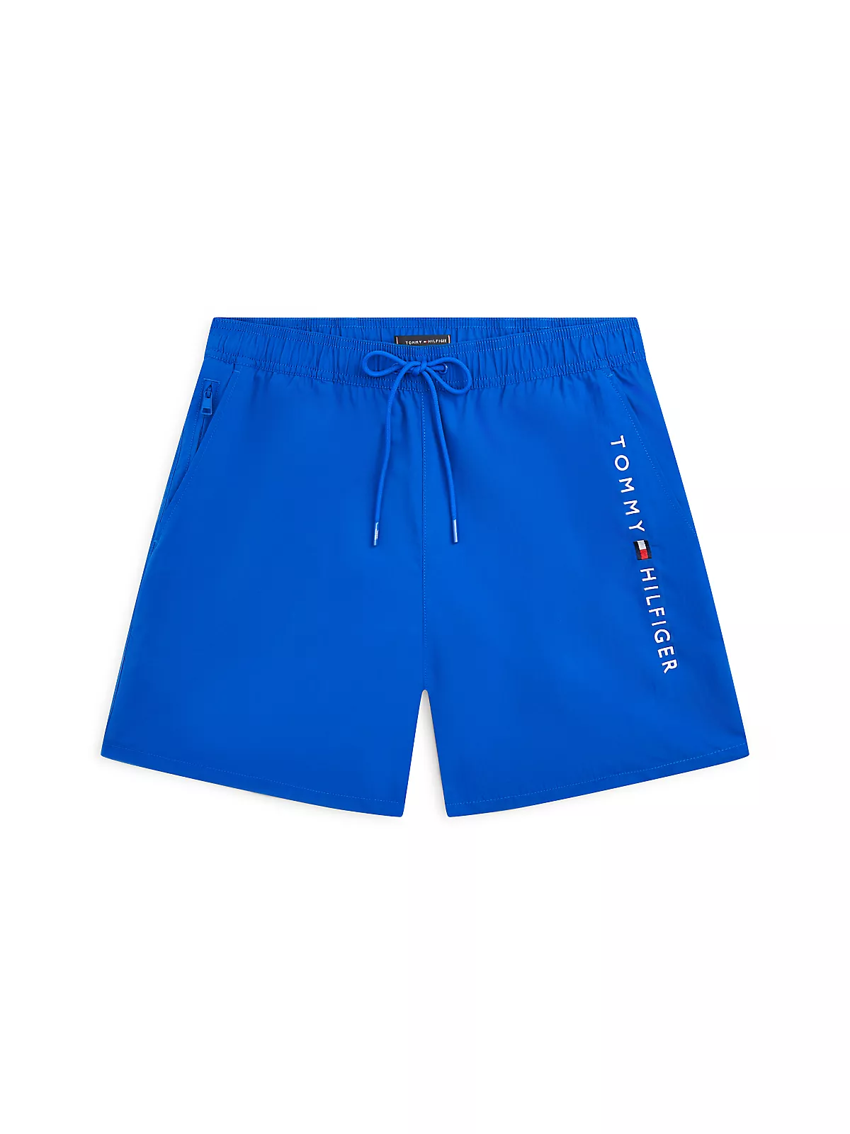 Tommy Hilfiger Tommy Hilfiger Erkek Beli Lastikli Bağlamalı Kısa Boy Mavi Deniz Şortu UM0UM03748-C7F