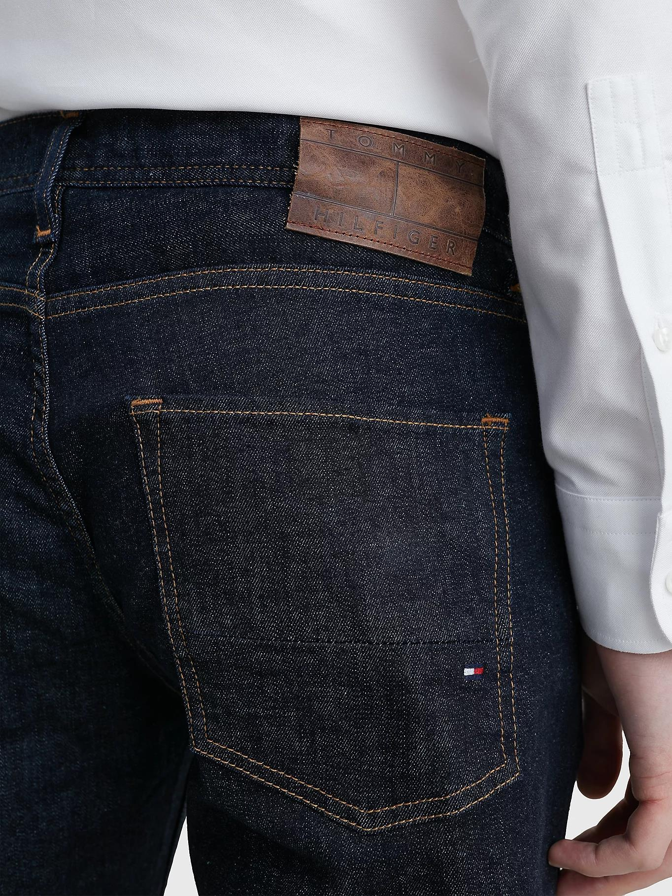 Tommy Hilfiger Tommy Hilfiger Erkek Denim Normal Belli Düz Model Günlük Kullanım Lacivert Jeans MW0MW15578-1AW