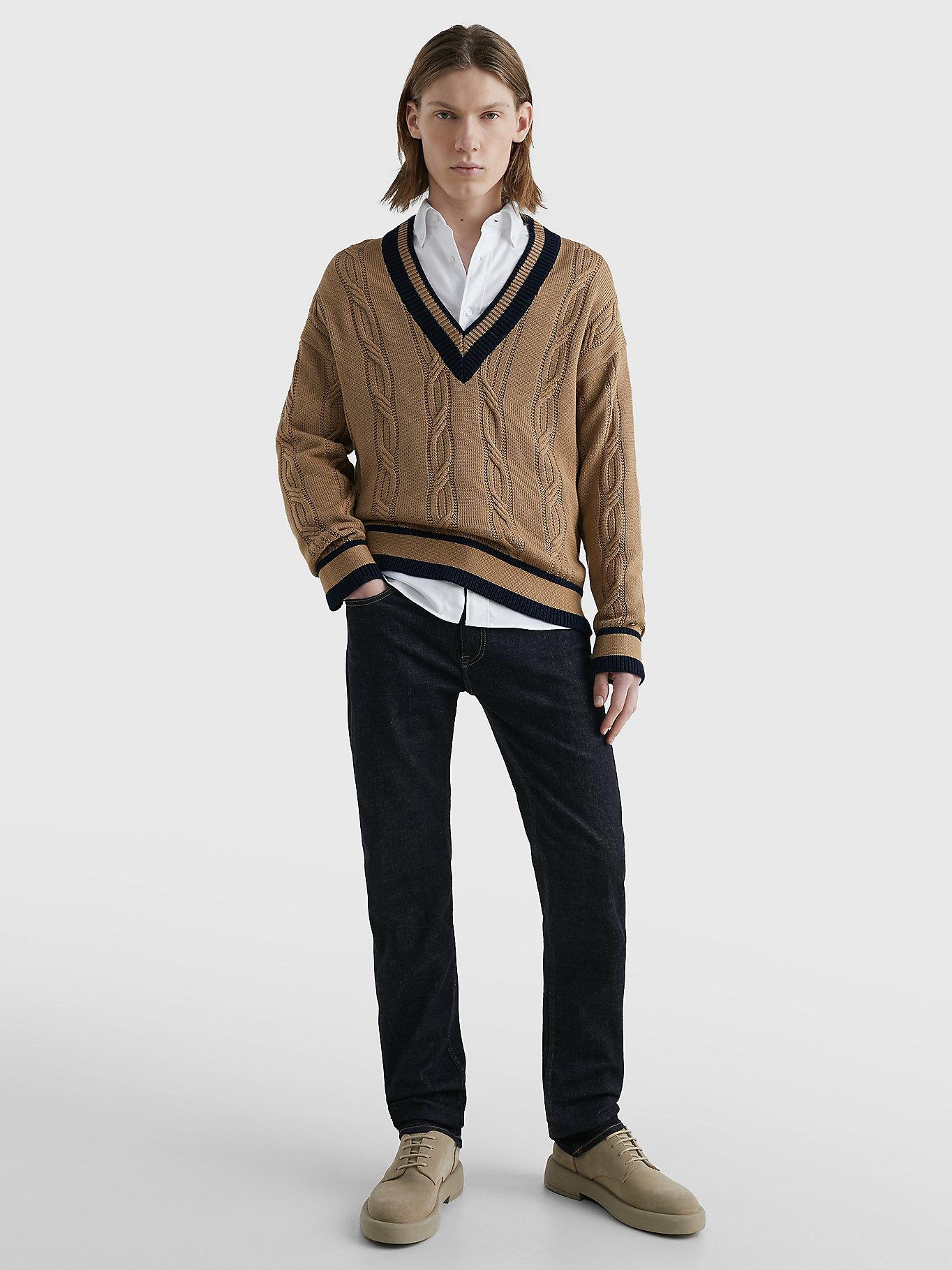 Tommy Hilfiger Tommy Hilfiger Erkek Denim Normal Belli Düz Model Günlük Kullanım Lacivert Jeans MW0MW15578-1AW