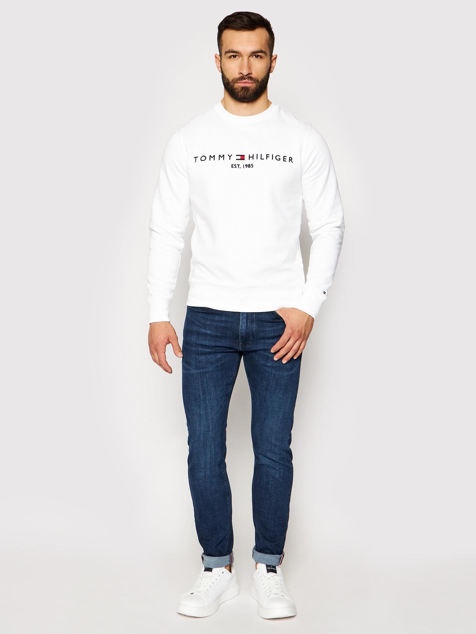 Tommy Hilfiger Tommy Hilfiger Erkek Denim Normal Belli Düz Model Günlük Kullanım Mavi Jeans MW0MW15599-1BS