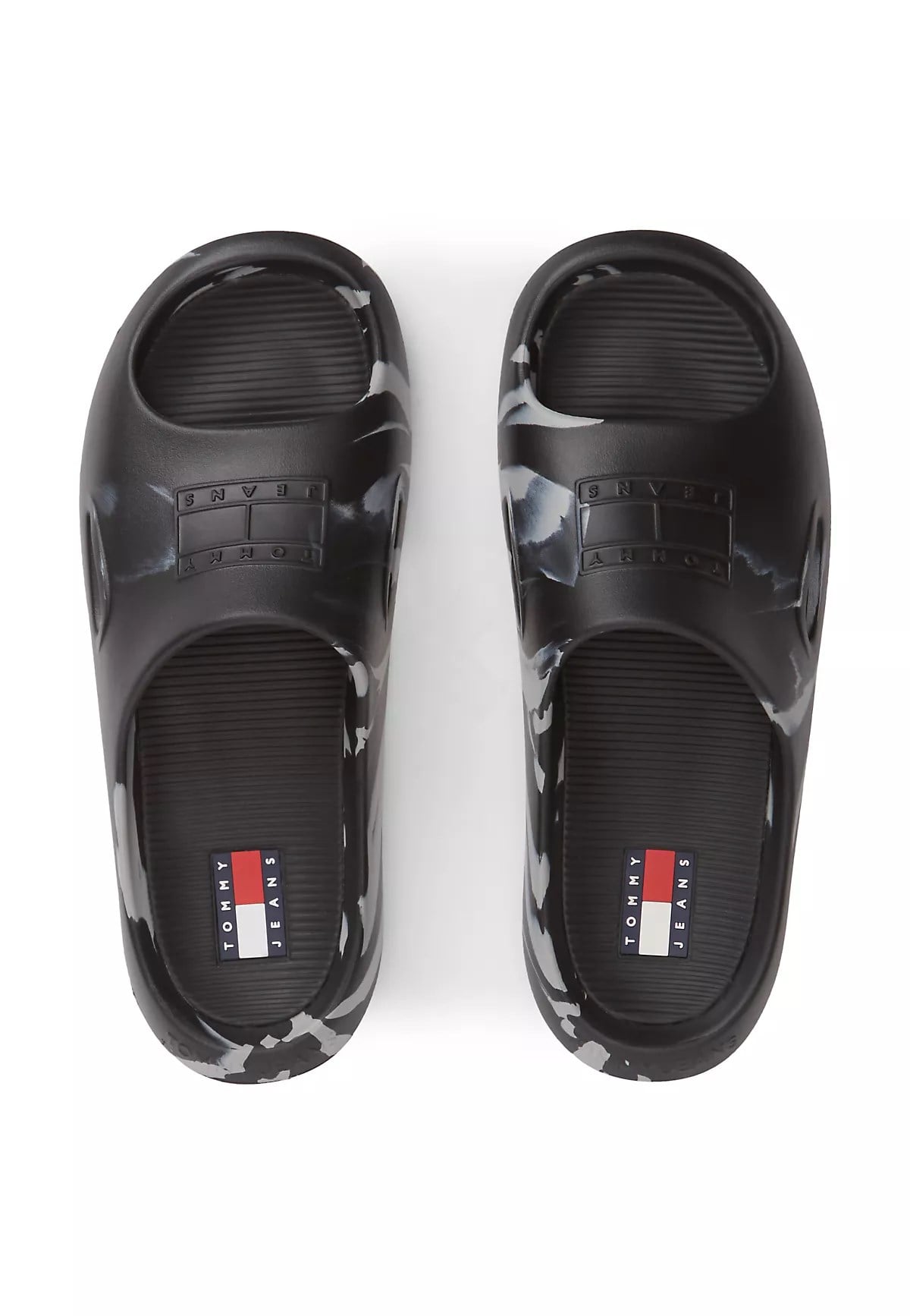 Tommy Hilfiger Tommy Hilfiger Erkek Desenli Rahat Tabanlı Siyah Terlik EM0EM01743-BDS