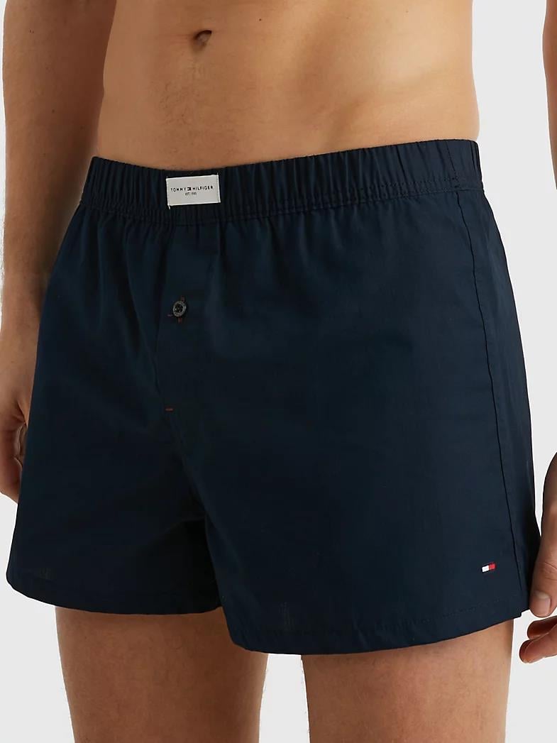 Tommy Hilfiger Tommy Hilfiger Erkek Dokuma Kumaş  Normal Bel  Düz Model Beyaz Boxer UM0UM02848-0WT