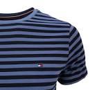 Tommy Hilfiger Tommy Hilfiger Erkek Dokuma Kumaş Kısa Kol Düz Model Mavi T-Shirt MW0MW10800-0BB