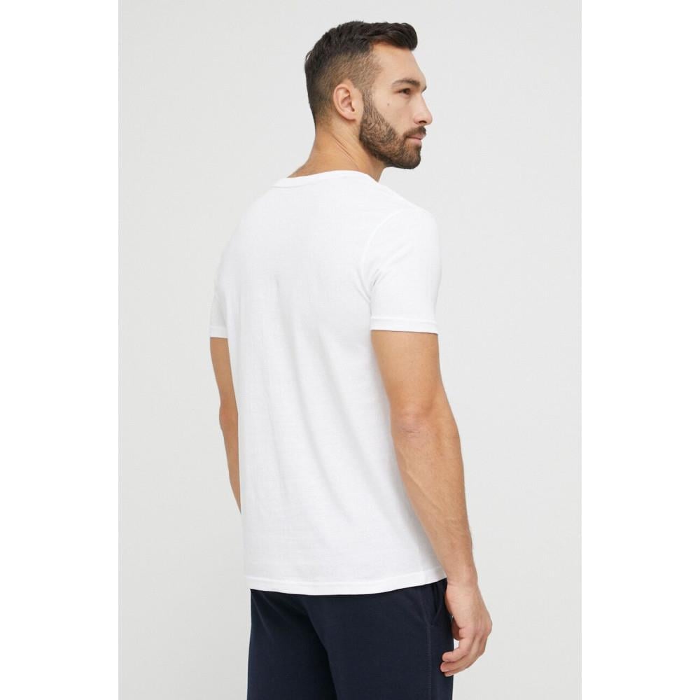 Tommy Hilfiger Tommy Hilfiger Erkek Dokuma Kumaş Kısa Kol Düz Model Beyaz T-Shirt UM0UM02916-YBR