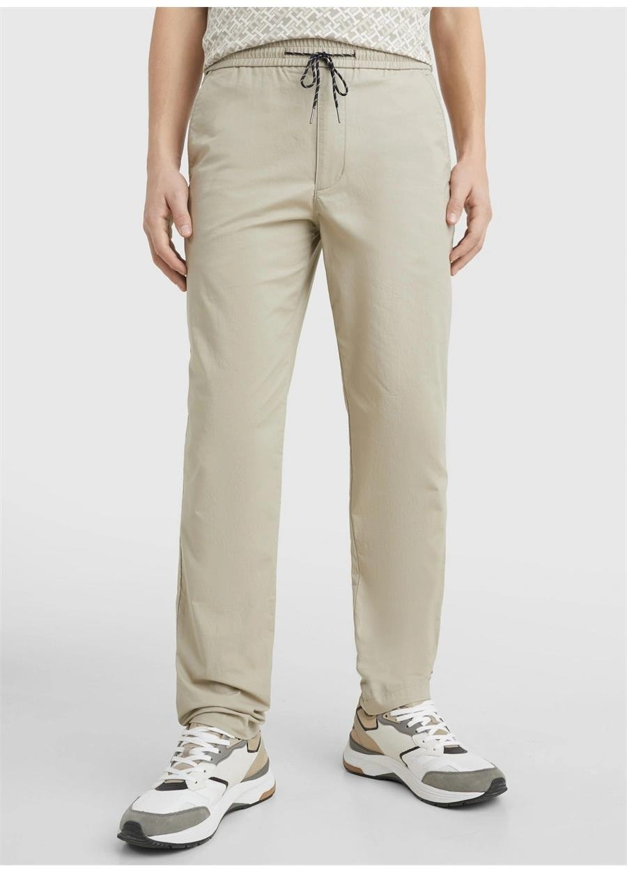 Tommy Hilfiger Tommy Hilfiger Erkek Dokuma Geniş Kalıp Günlük Taş Pantolon MW0MW31150-AEP