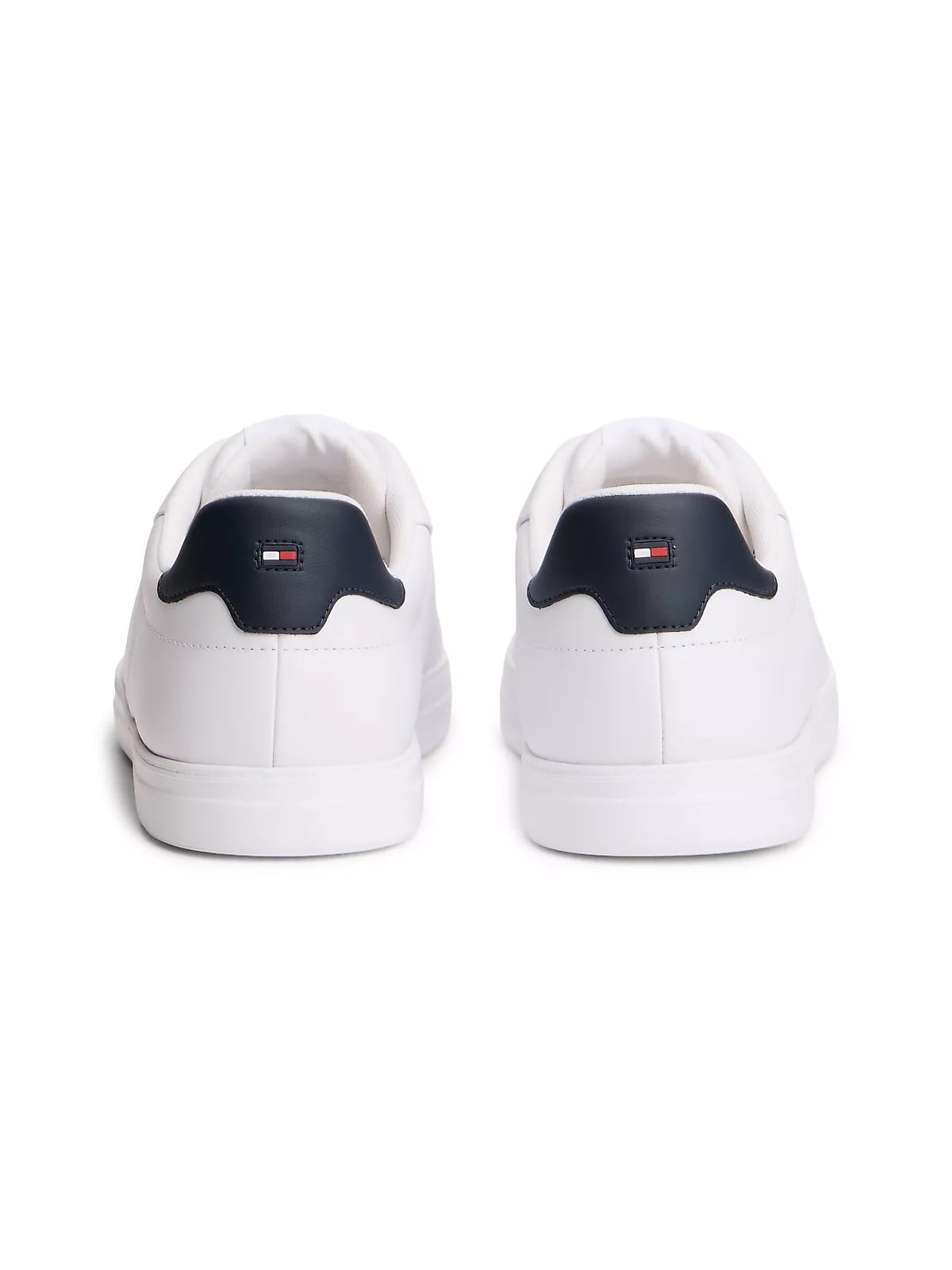 Tommy Hilfiger Tommy Hilfiger Erkek Düşük Bilekli Nefes Alabilen Tasarımlı Deri Beyaz Sneaker FM0FM05946-YBS