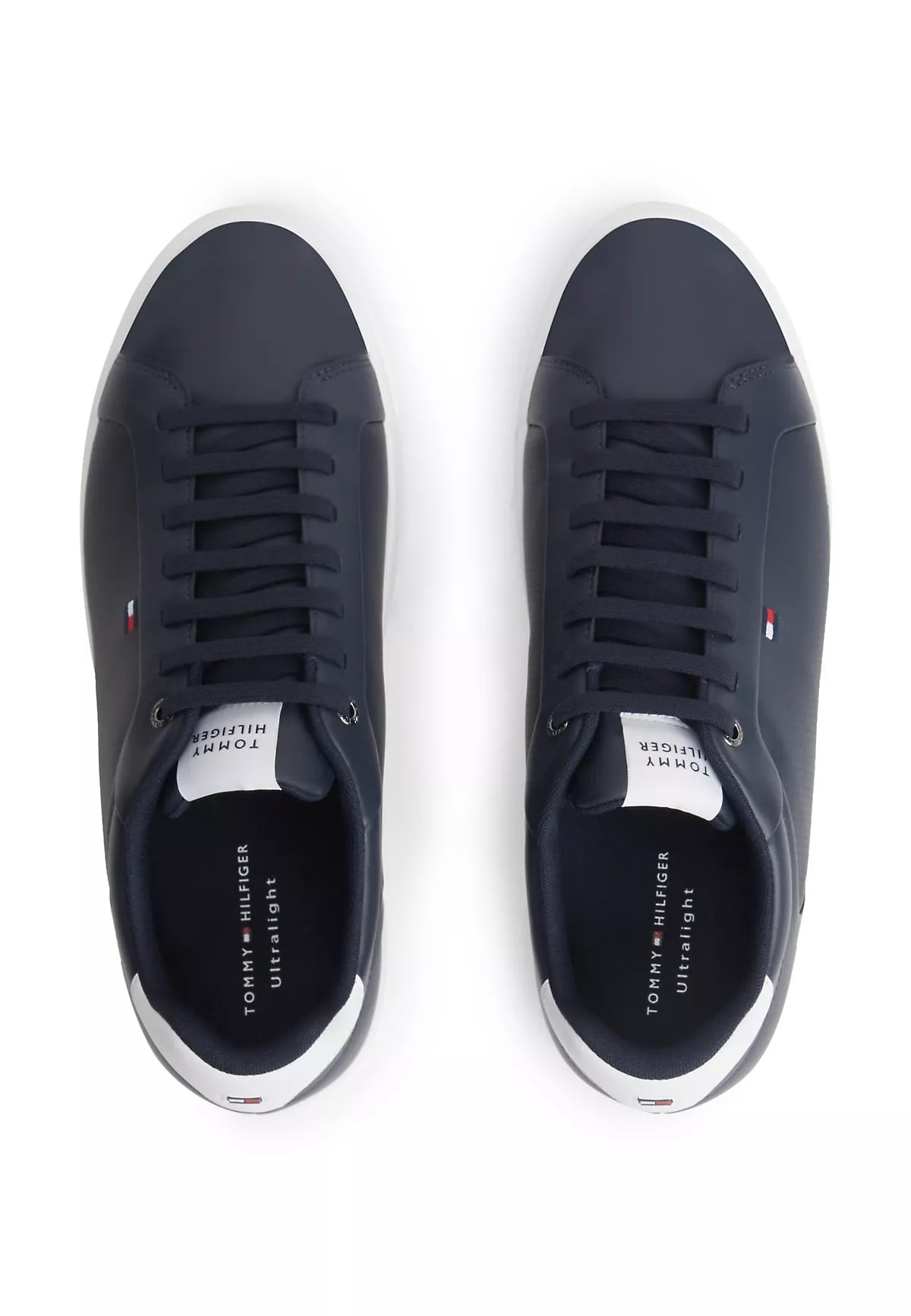 Tommy Hilfiger Tommy Hilfiger Erkek Düşük Bilekli Nefes Alabilen Tasarımlı Deri Lacivert Sneaker FM0FM05946-DW5