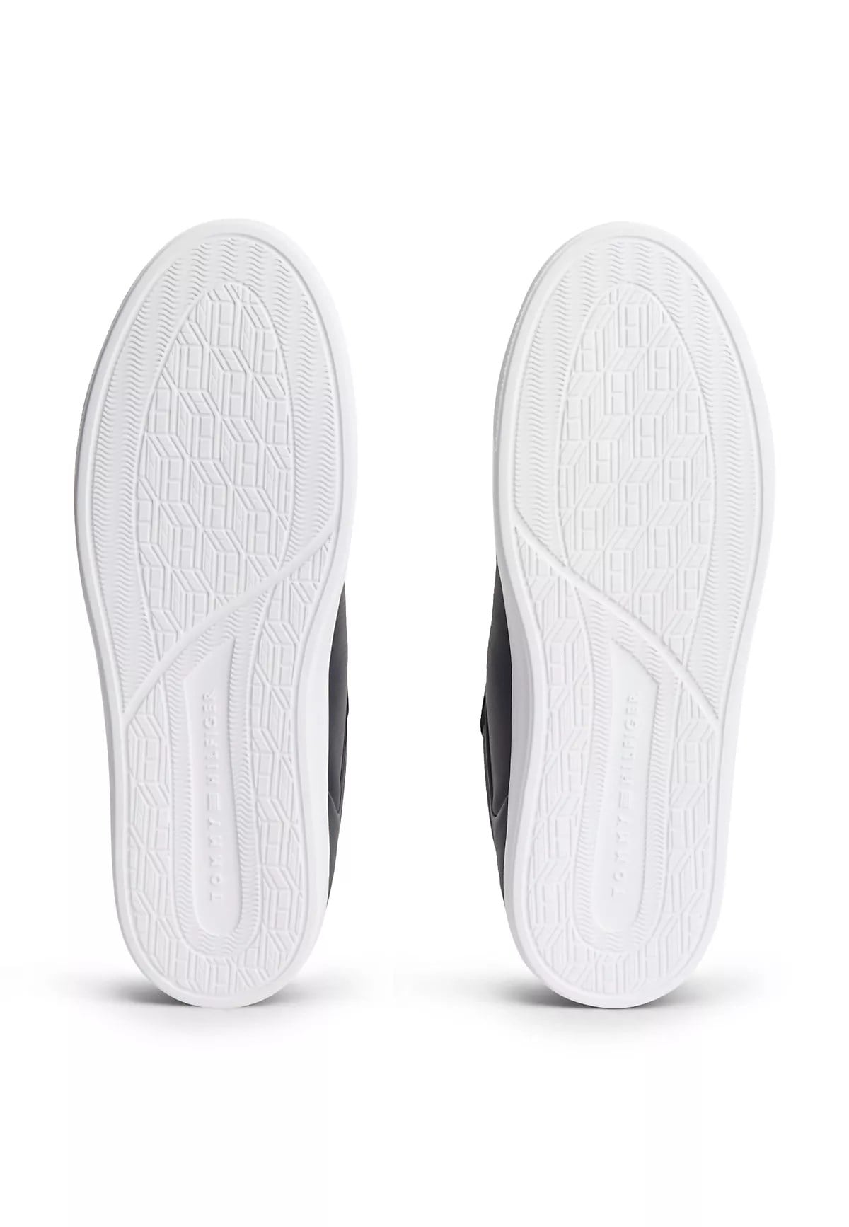 Tommy Hilfiger Tommy Hilfiger Erkek Düşük Bilekli Nefes Alabilen Tasarımlı Deri Lacivert Sneaker FM0FM05946-DW5