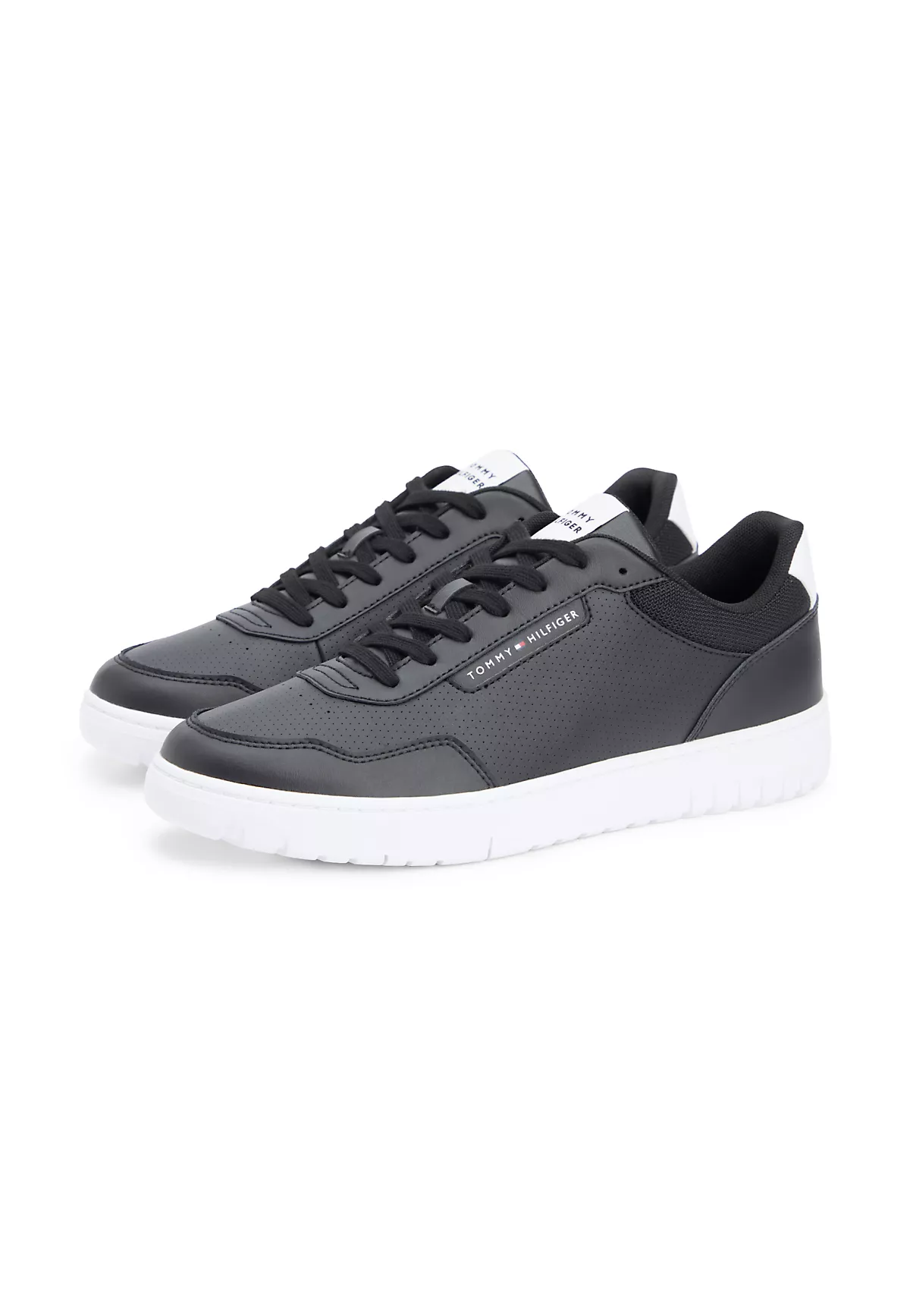Tommy Hilfiger Tommy Hilfiger Erkek Düşük Bilekli Rahat Taban Deri Siyah Sneaker FM0FM05868-BDS
