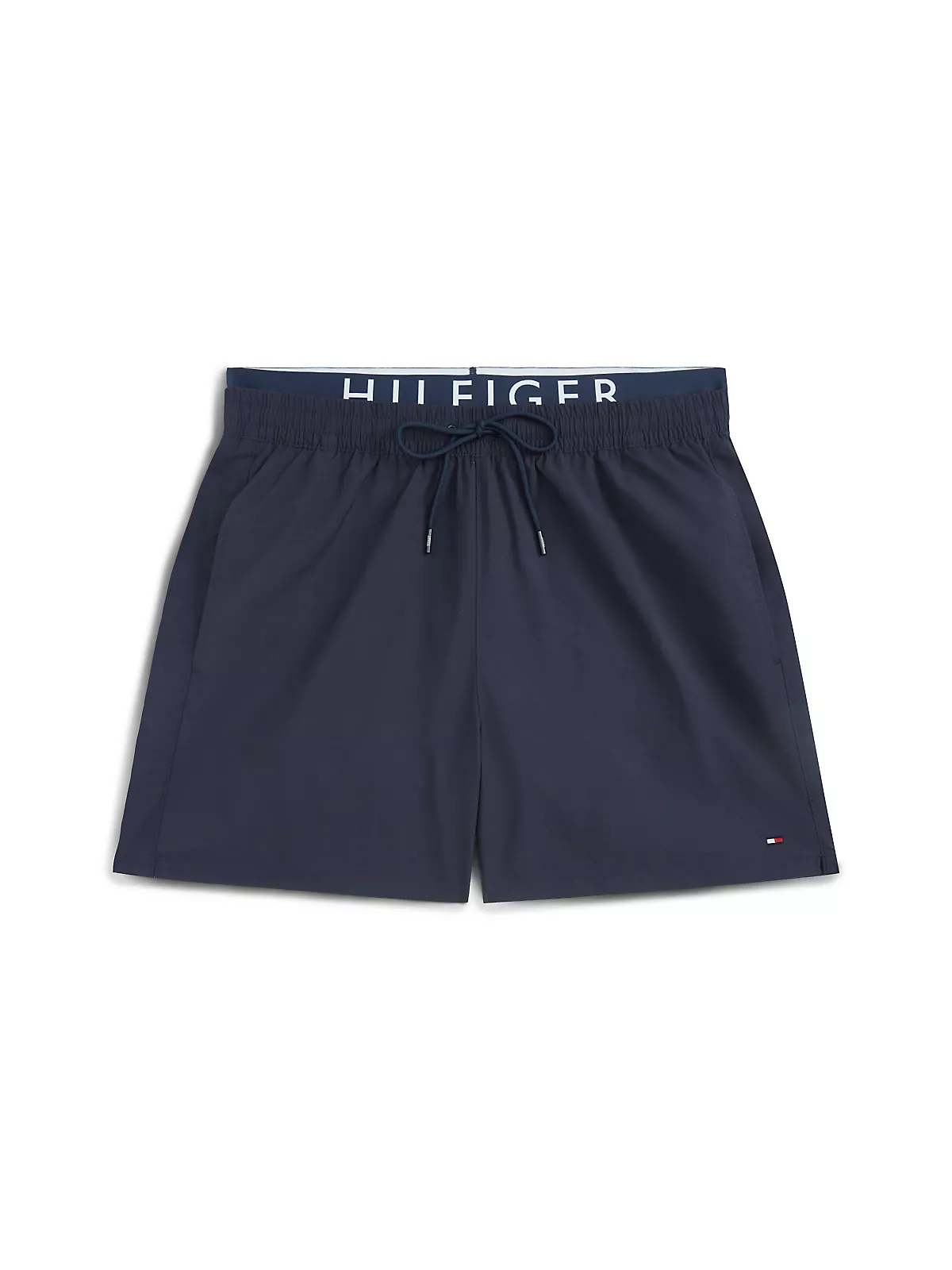 Tommy Hilfiger Tommy Hilfiger Erkek İç Lastik Tommy Hilfiger Yazı Desen Paraşüt Kumaş Cep Detay Lacivert Deniz Şortu UM0UM03749-DW5