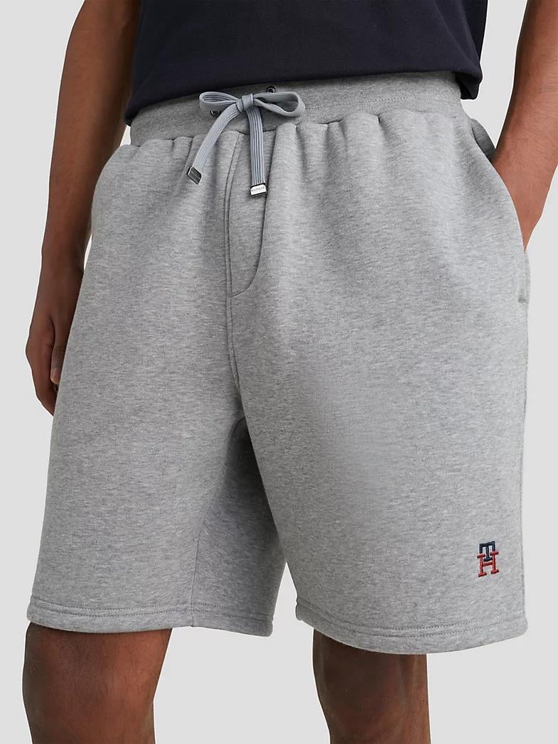 Tommy Hilfiger Tommy Hilfiger Erkek Kısa Boy Dokuma Kumaş Yazlık Kullanım Gri Şort MW0MW30032-ZN2