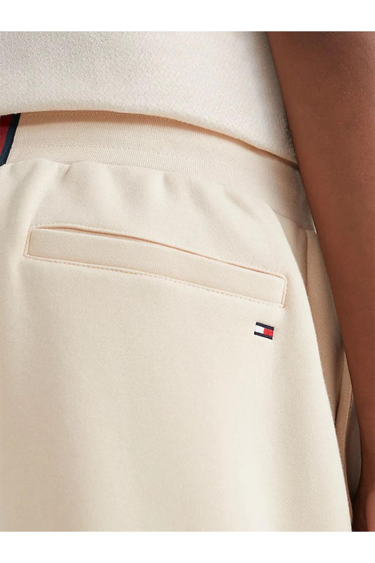 Tommy Hilfiger Tommy Hilfiger Erkek Kısa Boy Dokuma Kumaş Yazlık Kullanım Bej Şort MW0MW30032-AF6
