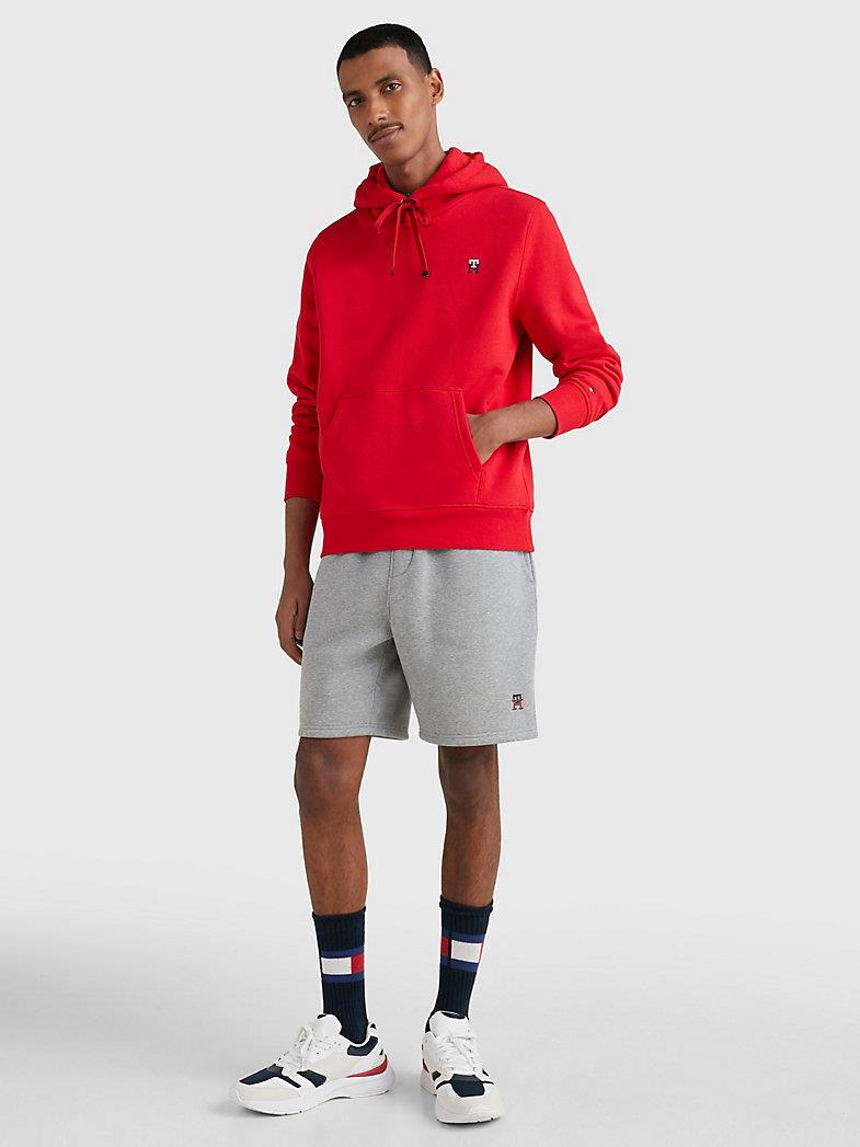 Tommy Hilfiger Tommy Hilfiger Erkek Kısa Boy Dokuma Kumaş Yazlık Kullanım Gri Şort MW0MW30032-ZN2