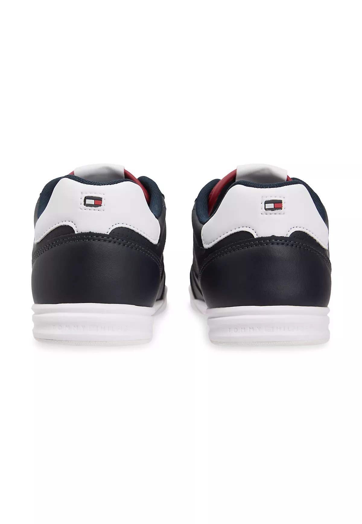Tommy Hilfiger Tommy Hilfiger Erkek Logo Etiketli Dikiş Detaylı Deri Lacivert Sneaker FM0FM05827-DW5