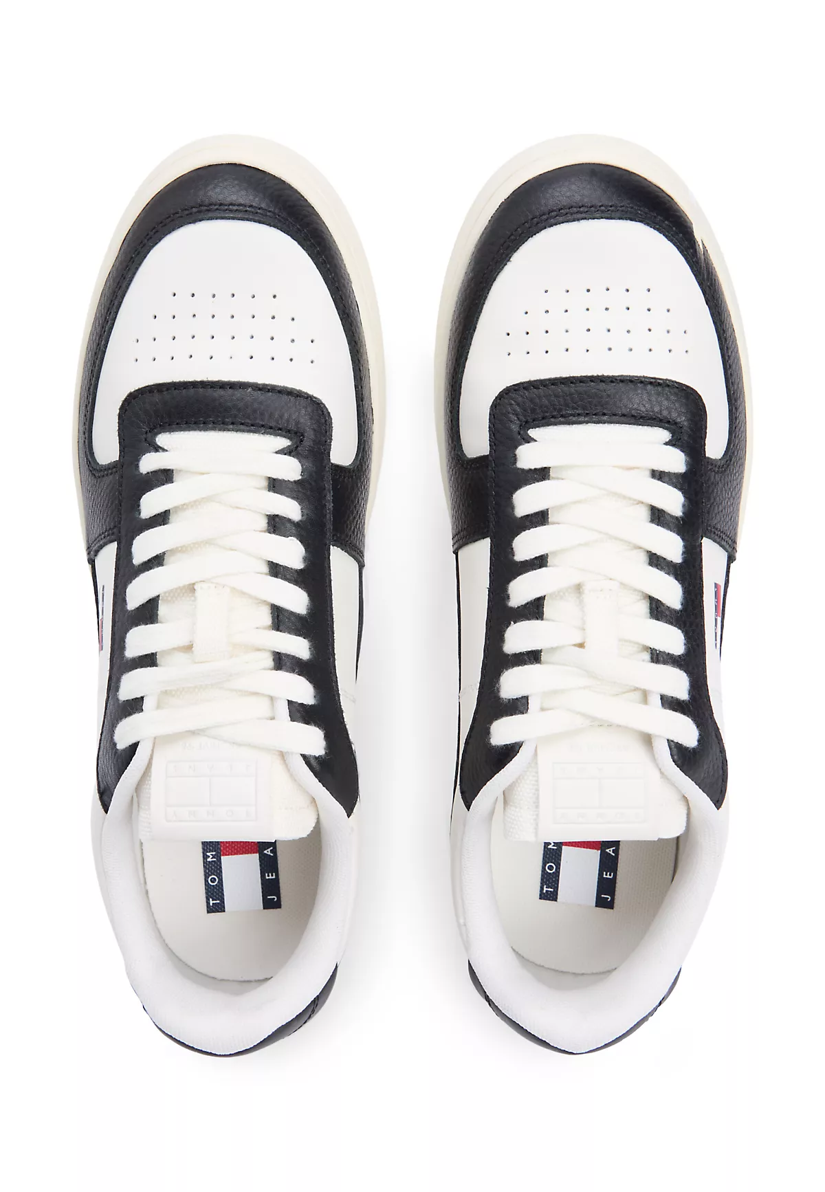 Tommy Hilfiger Tommy Hilfiger Erkek Logo Detaylı Düşük Bilekli Deri Beyaz Sneaker EM0EM01685-0K9