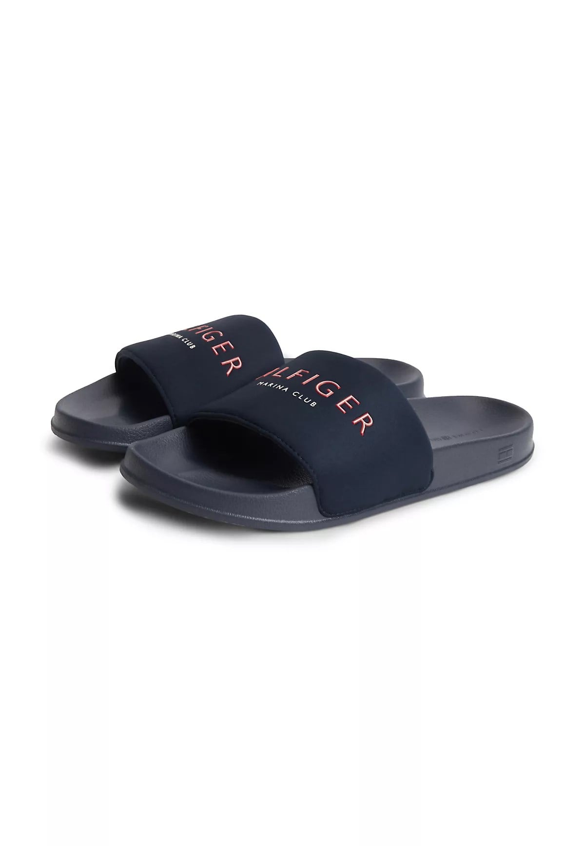 Tommy Hilfiger Tommy Hilfiger Erkek Logo Kabartmalı Rahat Taban Lacivert Terlik FM0FM05898-DW5