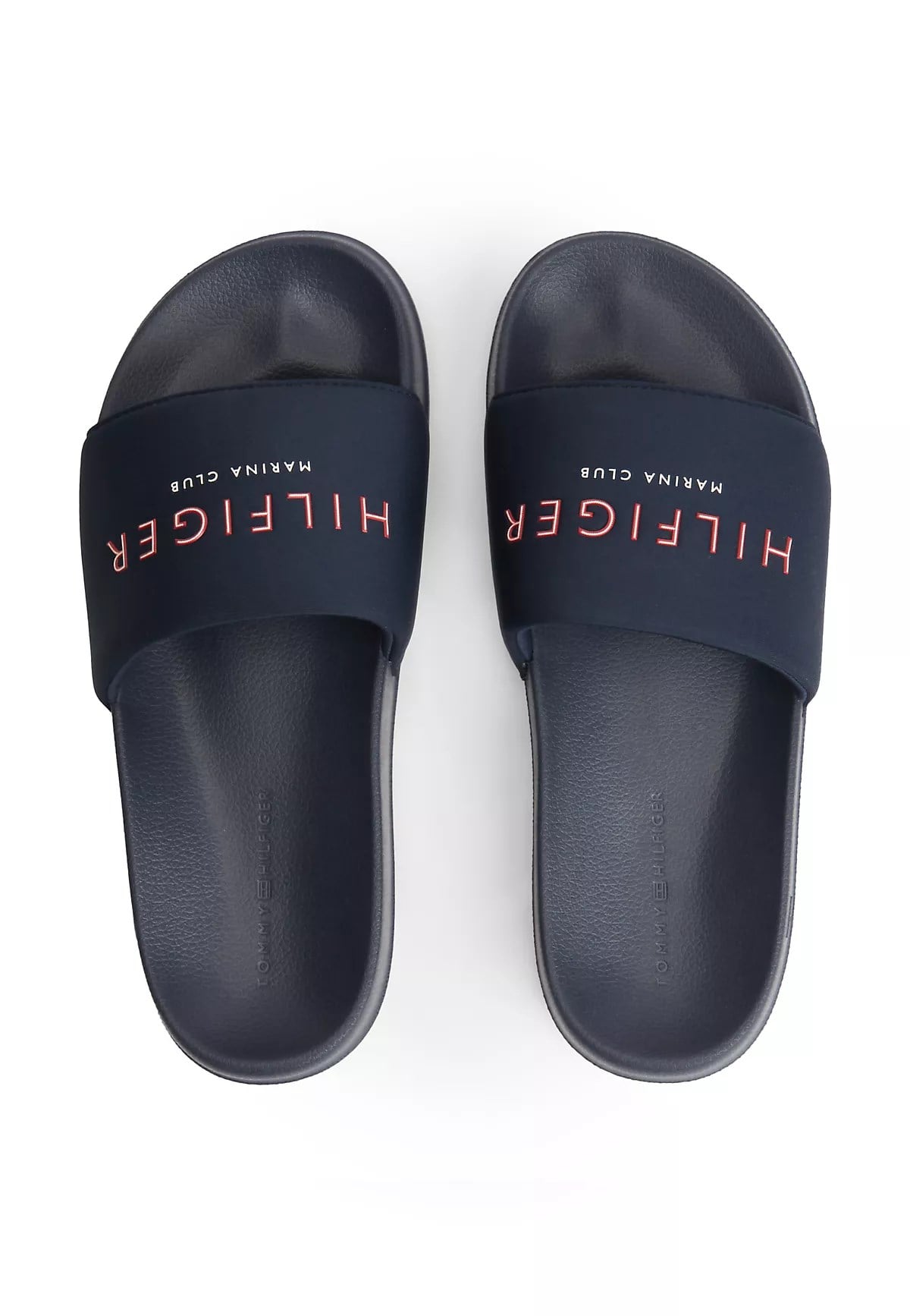 Tommy Hilfiger Tommy Hilfiger Erkek Logo Kabartmalı Rahat Taban Lacivert Terlik FM0FM05898-DW5