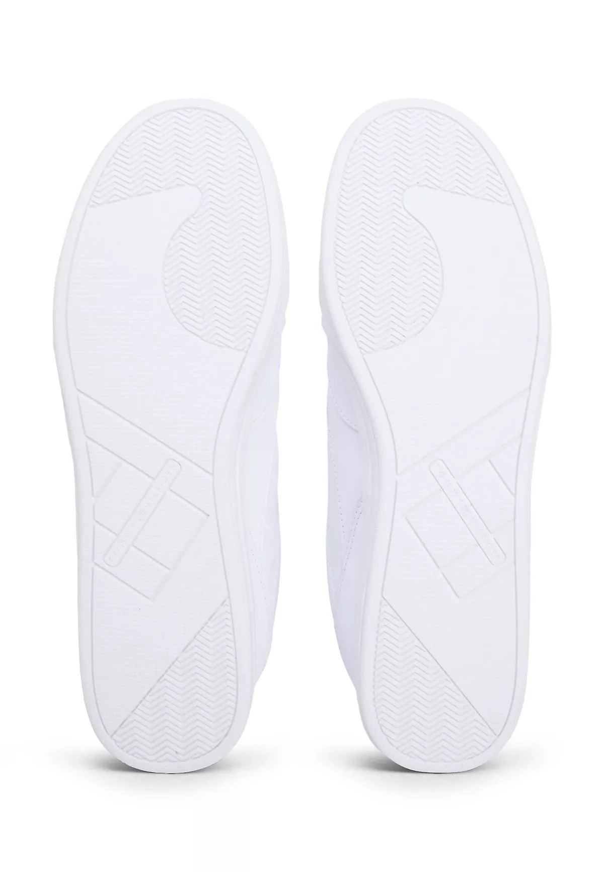 Tommy Hilfiger Tommy Hilfiger Erkek Logo Etiketli Dikiş Detaylı Deri Beyaz Sneaker FM0FM05827-YBS
