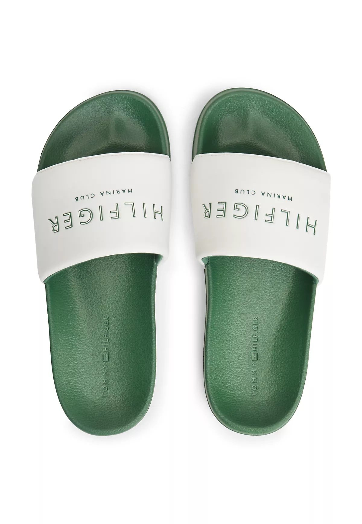 Tommy Hilfiger Tommy Hilfiger Erkek Logo Kabartmalı Rahat Taban Yeşil Terlik FM0FM05898-Z00