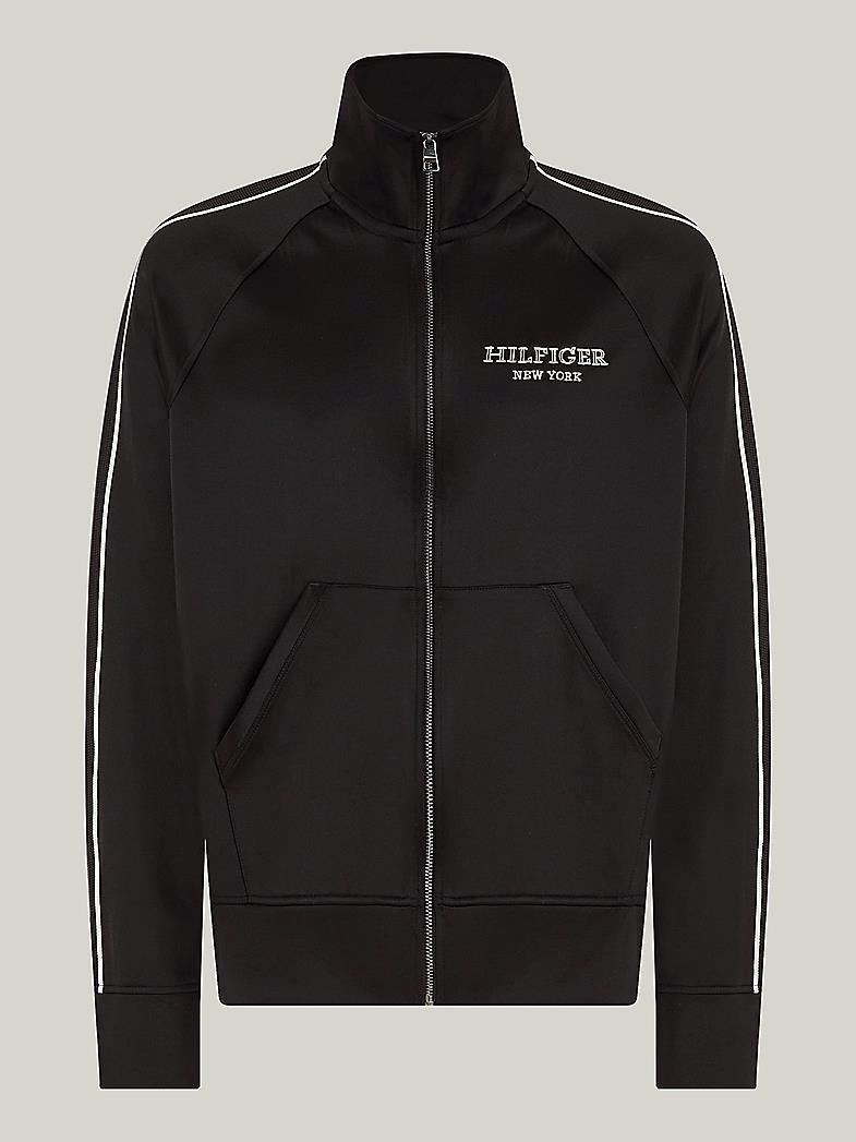 Tommy Hilfiger Tommy Hilfiger Erkek Marka Logo Detaylı Bisiklet Yaka Regular Fit Siyah Sweatshirt MW0MW33716-BDS