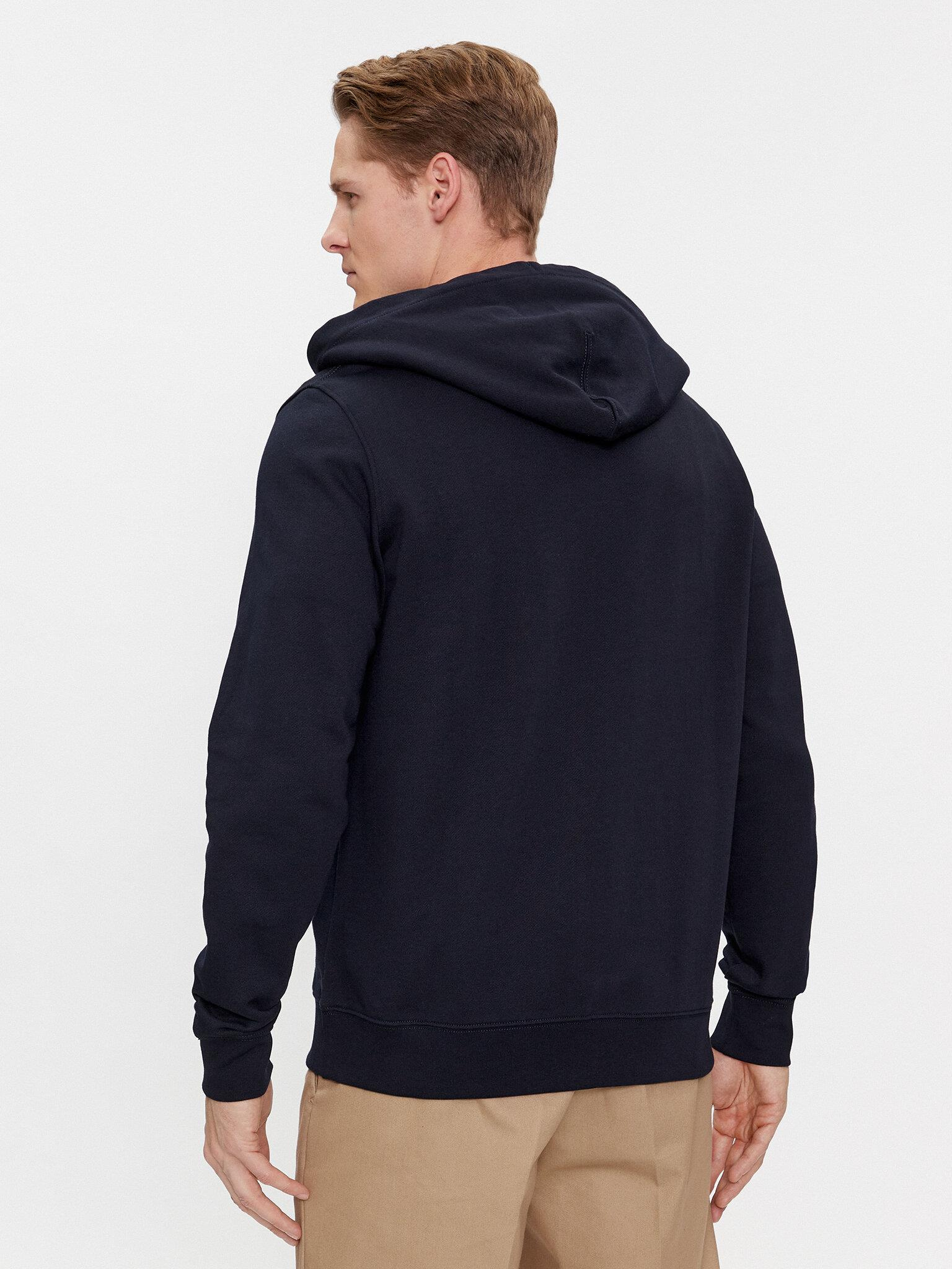 Tommy Hilfiger Tommy Hilfiger Erkek Marka Logo Detaylı Bisiklet Yaka Regular Fit Mavi Sweatshirt MW0MW33644-DW5