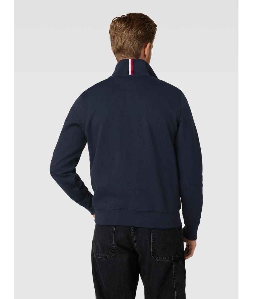 Tommy Hilfiger Tommy Hilfiger Erkek Marka Logolu Uzun Kollu Rahat Mavi Sweatshirt MW0MW33647-DW5