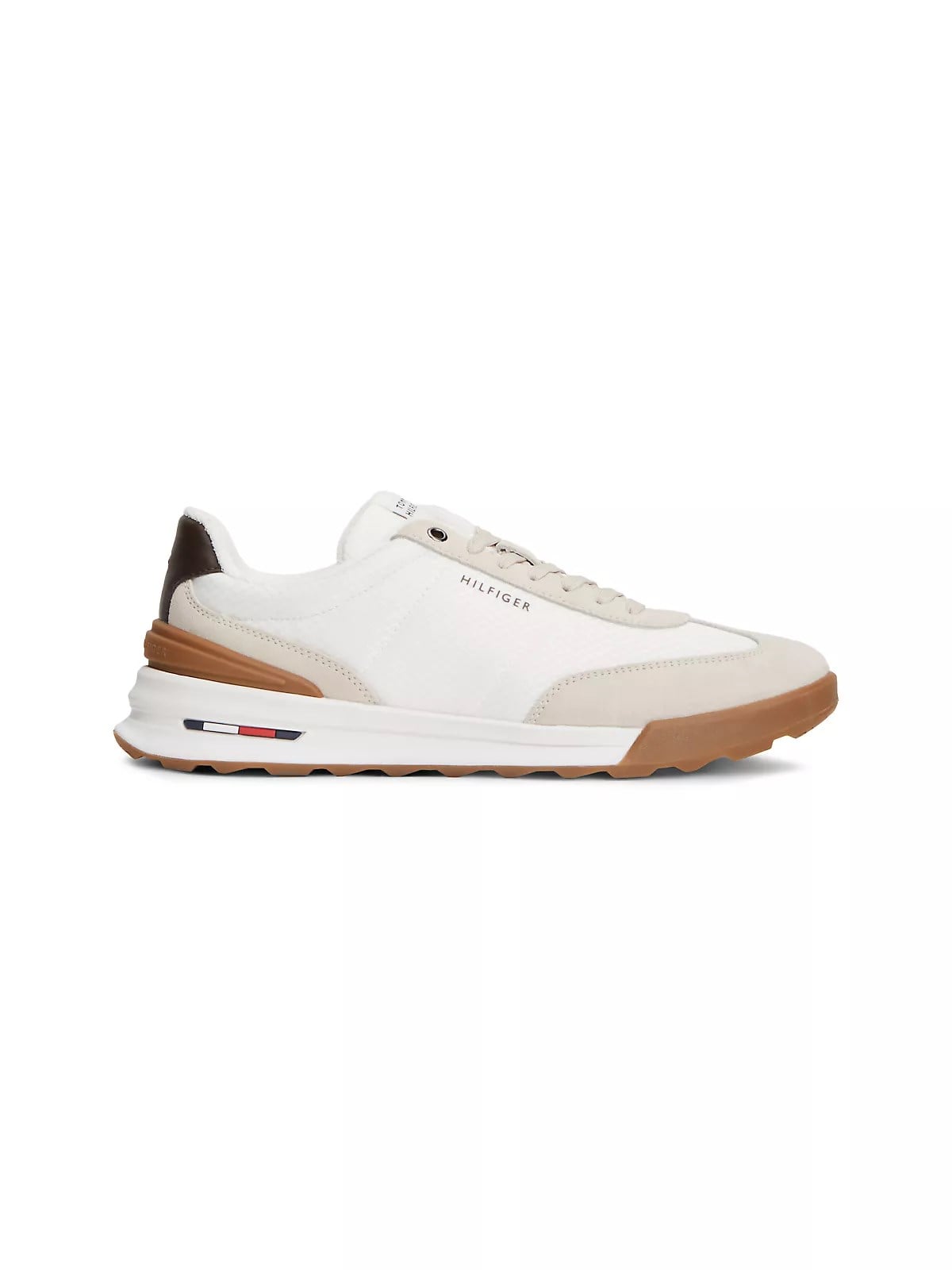 Tommy Hilfiger Tommy Hilfiger Erkek Marka Logolu Rahat Taban Bağıcıklı Bej Sneaker FM0FM05908-RA2