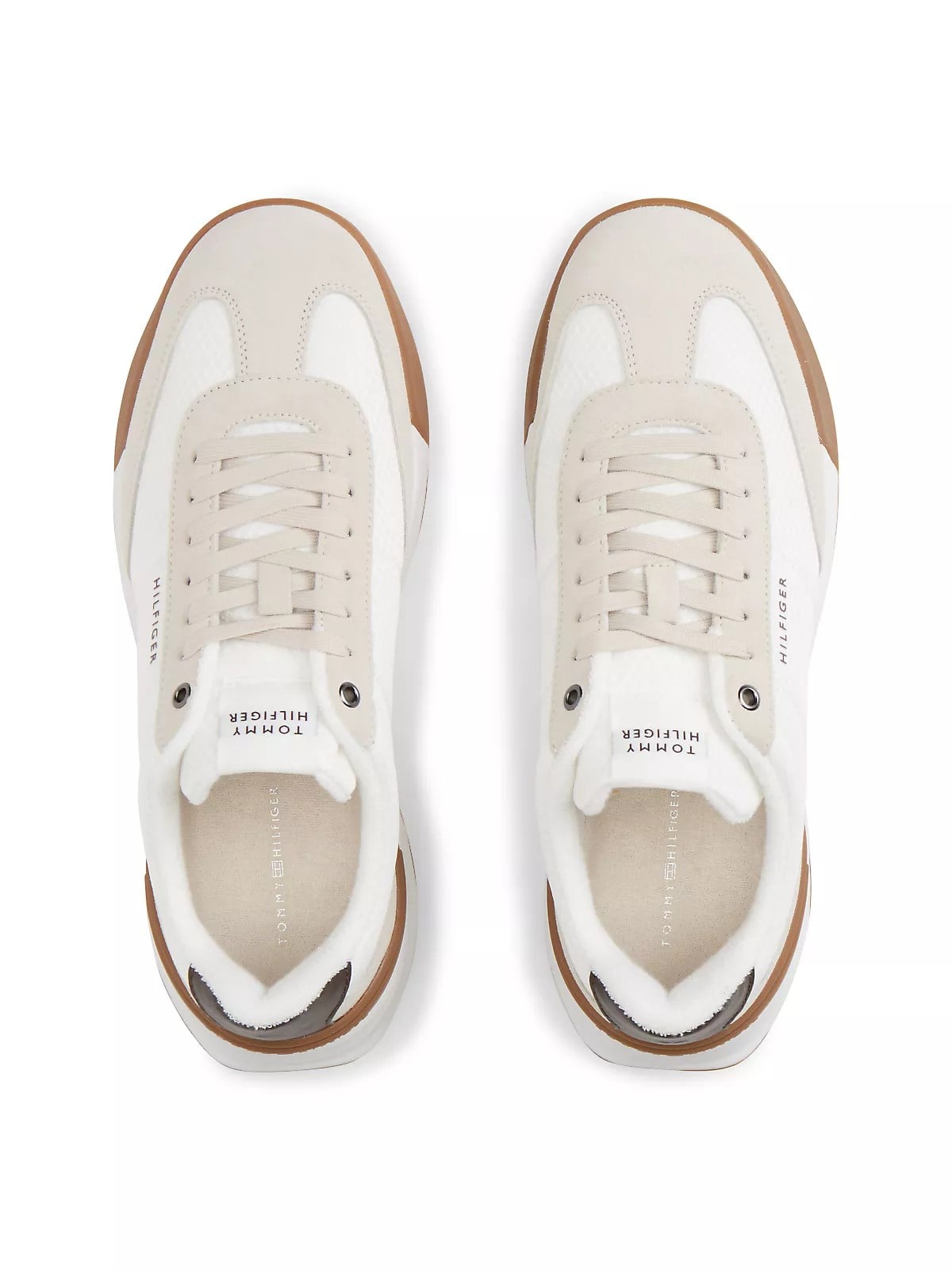 Tommy Hilfiger Tommy Hilfiger Erkek Marka Logolu Rahat Taban Bağıcıklı Bej Sneaker FM0FM05908-RA2