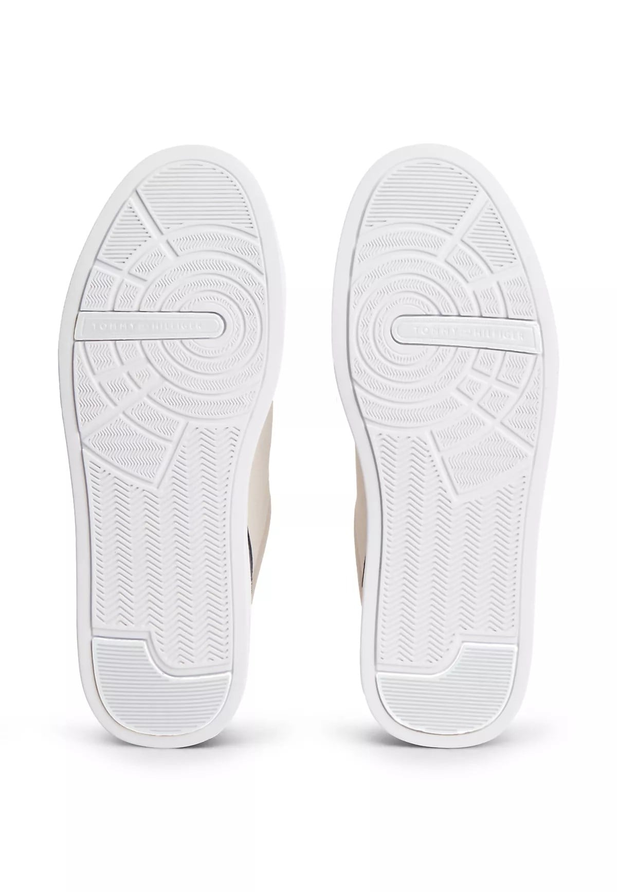 Tommy Hilfiger Tommy Hilfiger Erkek Monogram Logo Desenli Düşük Bilekli Rahat Taban Bej Sneaker FM0FM05880-RA2