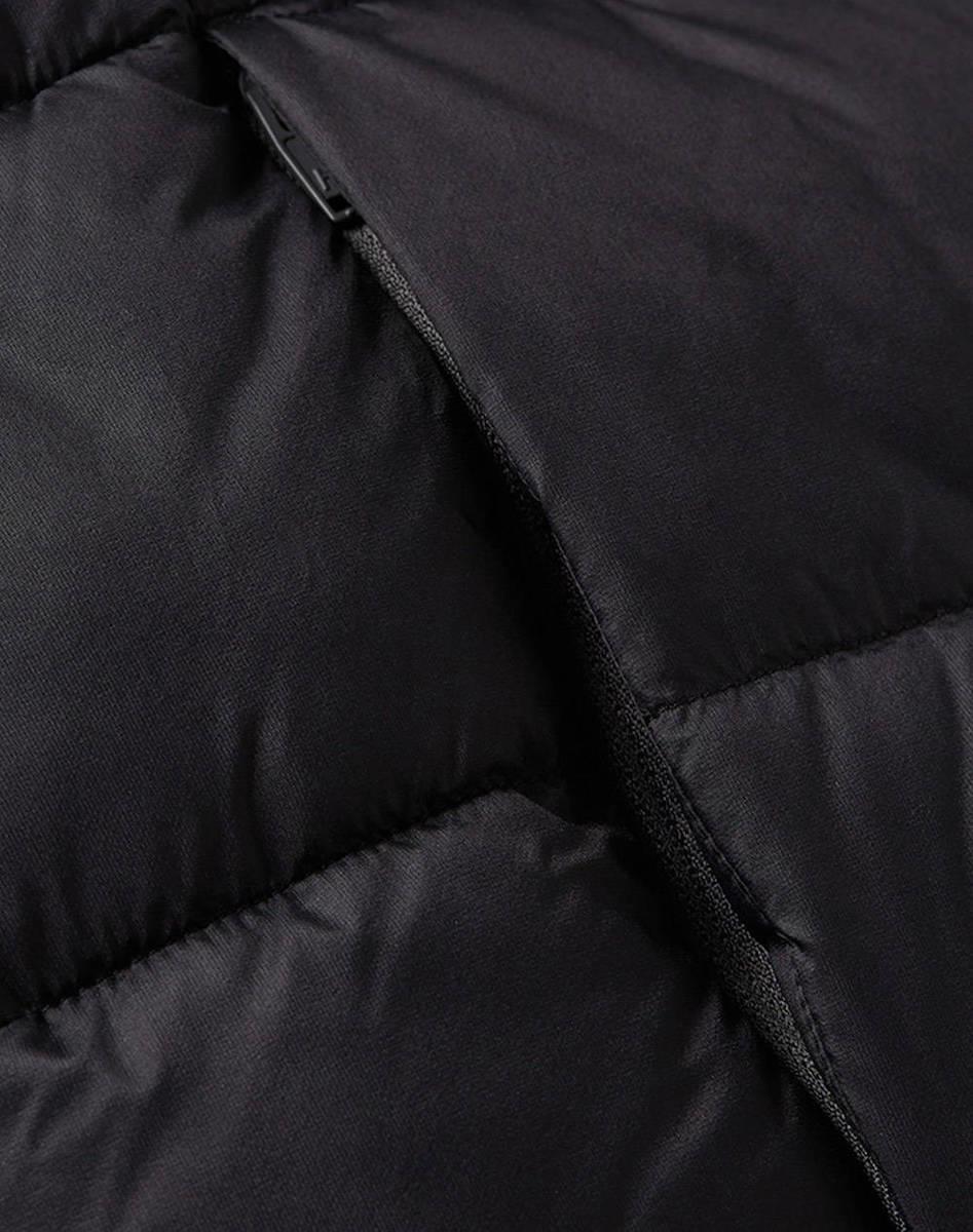 Tommy Hilfiger Tommy Hilfiger Erkek Normal Kalıp Dik Yaka Su Geçirmez Kapitoneli Uzun Kollu Siyah Mont MW0MW41982-BDS