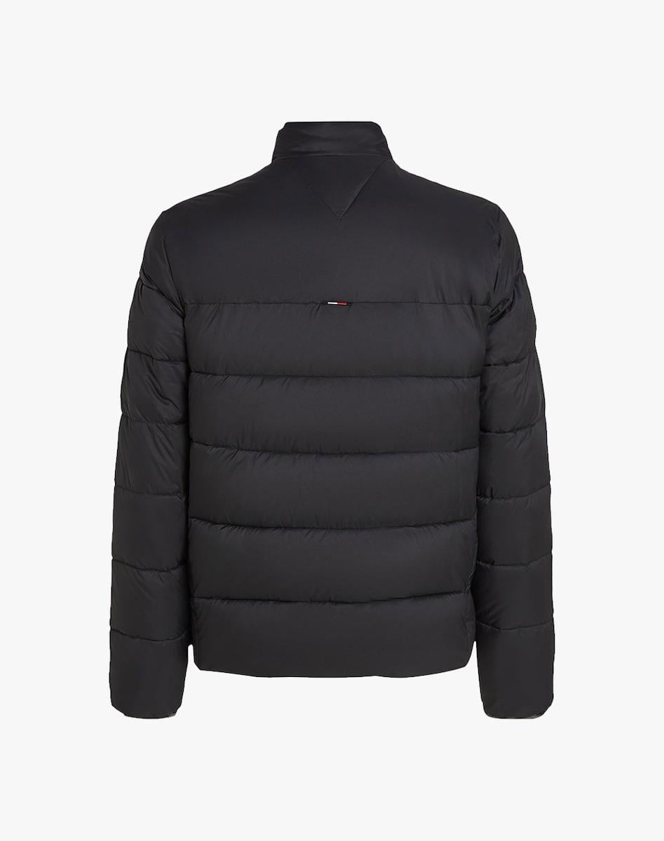 Tommy Hilfiger Tommy Hilfiger Erkek Normal Kalıp Dik Yaka Su Geçirmez Kapitoneli Uzun Kollu Siyah Mont MW0MW41982-BDS