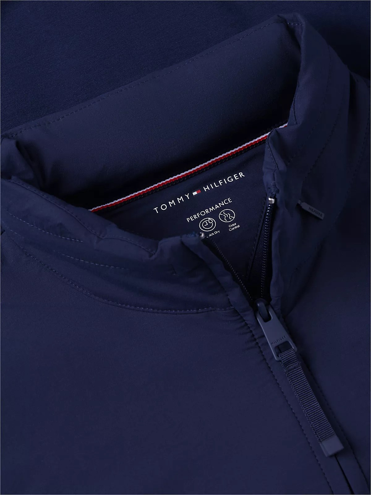 Tommy Hilfiger Tommy Hilfiger Erkek Normal Kalıp Logo İmzalı Dik Yakalı Uzun Kollu Lacivert Ceket MW0MW43443-DCC
