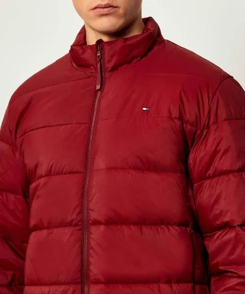 Tommy Hilfiger Tommy Hilfiger Erkek Normal Kalıp Dik Yaka Su Geçirmez Kapitoneli Uzun Kollu Kırmızı Mont MW0MW41982-XIT