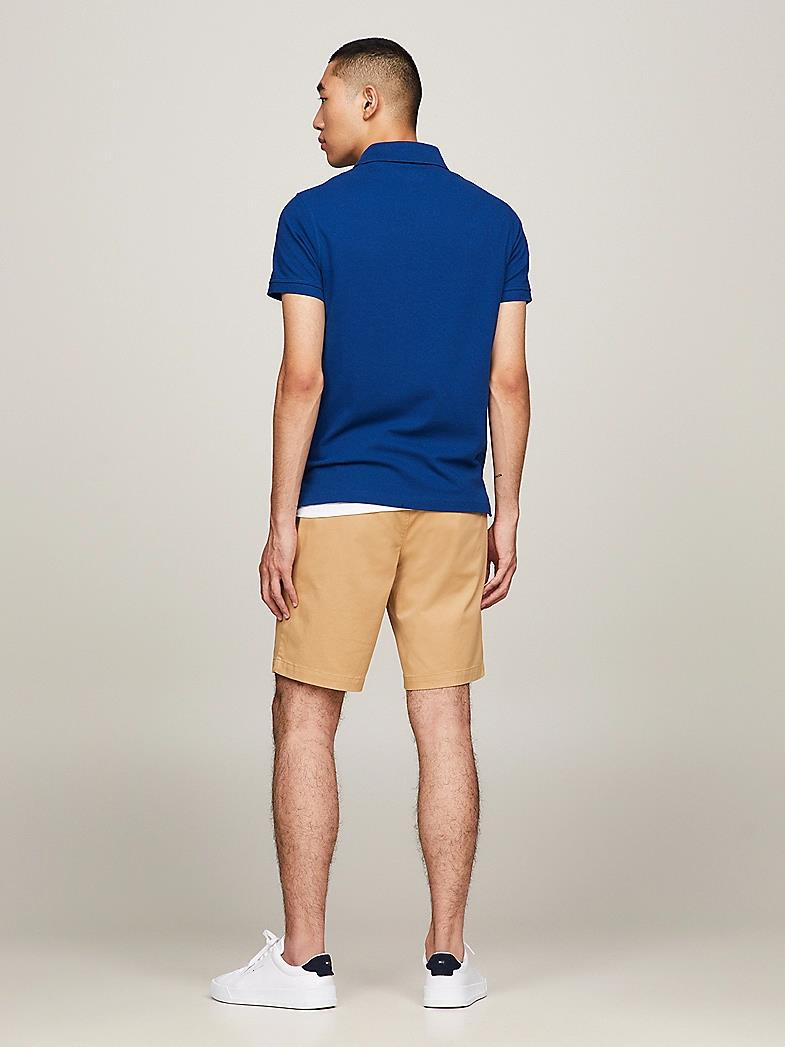 Tommy Hilfiger Tommy Hilfiger Erkek Pamuklu Polo Yakalı Düğme Kapamalı Kısa Kollu Lacivert Polo Yaka T-Shirt MW0MW17771-C5J