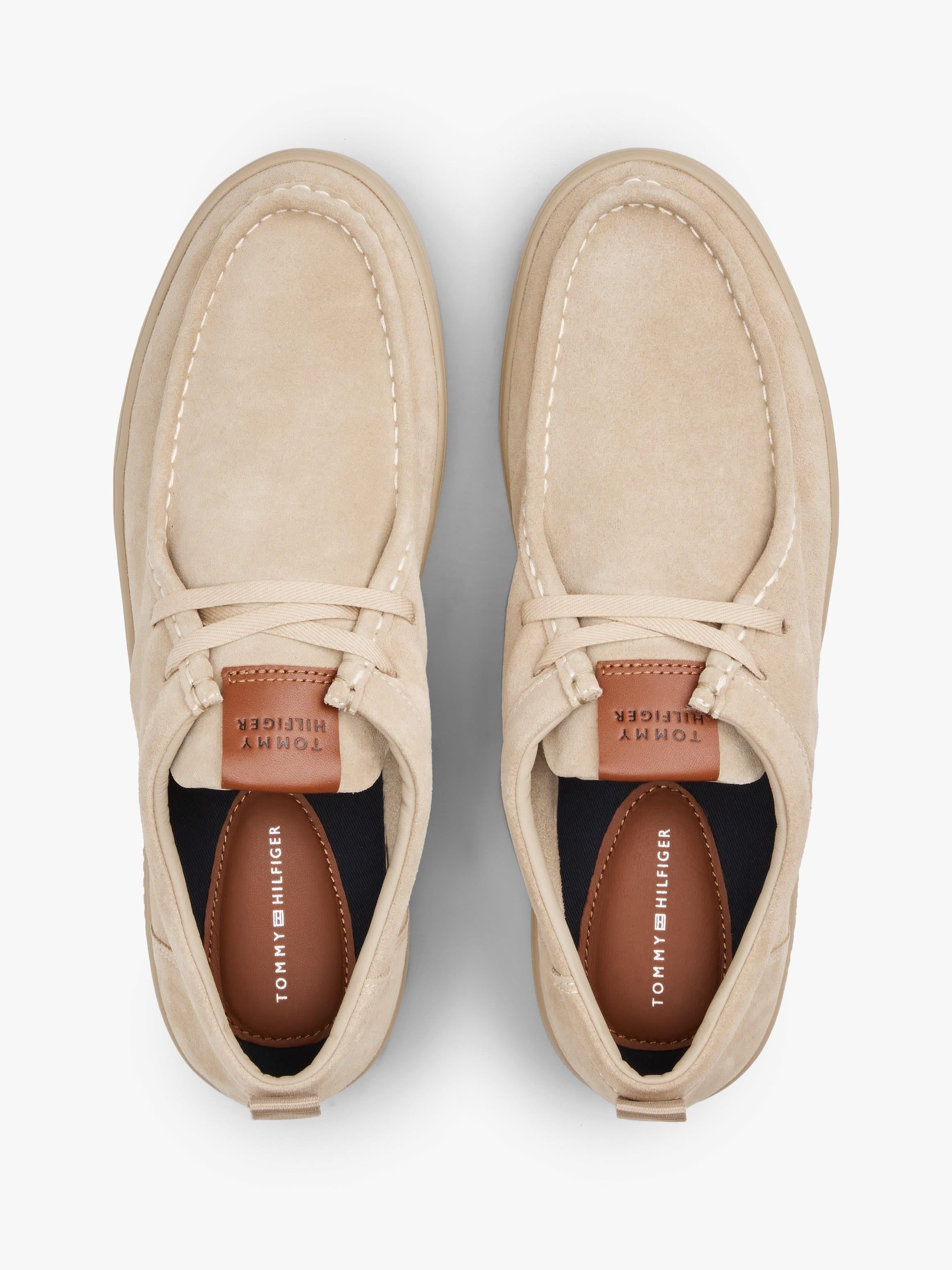TOMMY HILFIGER Tommy Hilfiger Erkek Pamuklu Astarlı Rahat Taban %100 Süet Bej Sneaker FM0FM05501-RBT