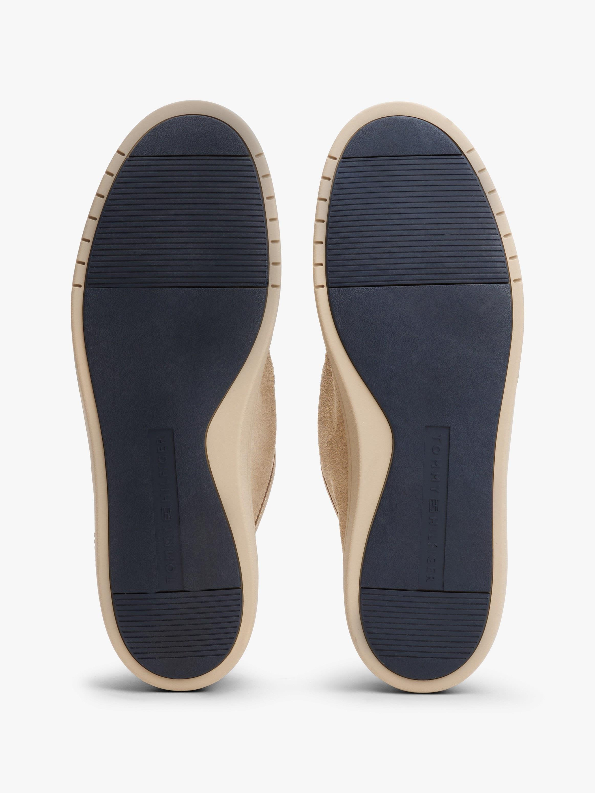 TOMMY HILFIGER Tommy Hilfiger Erkek Pamuklu Astarlı Rahat Taban %100 Süet Bej Sneaker FM0FM05501-RBT
