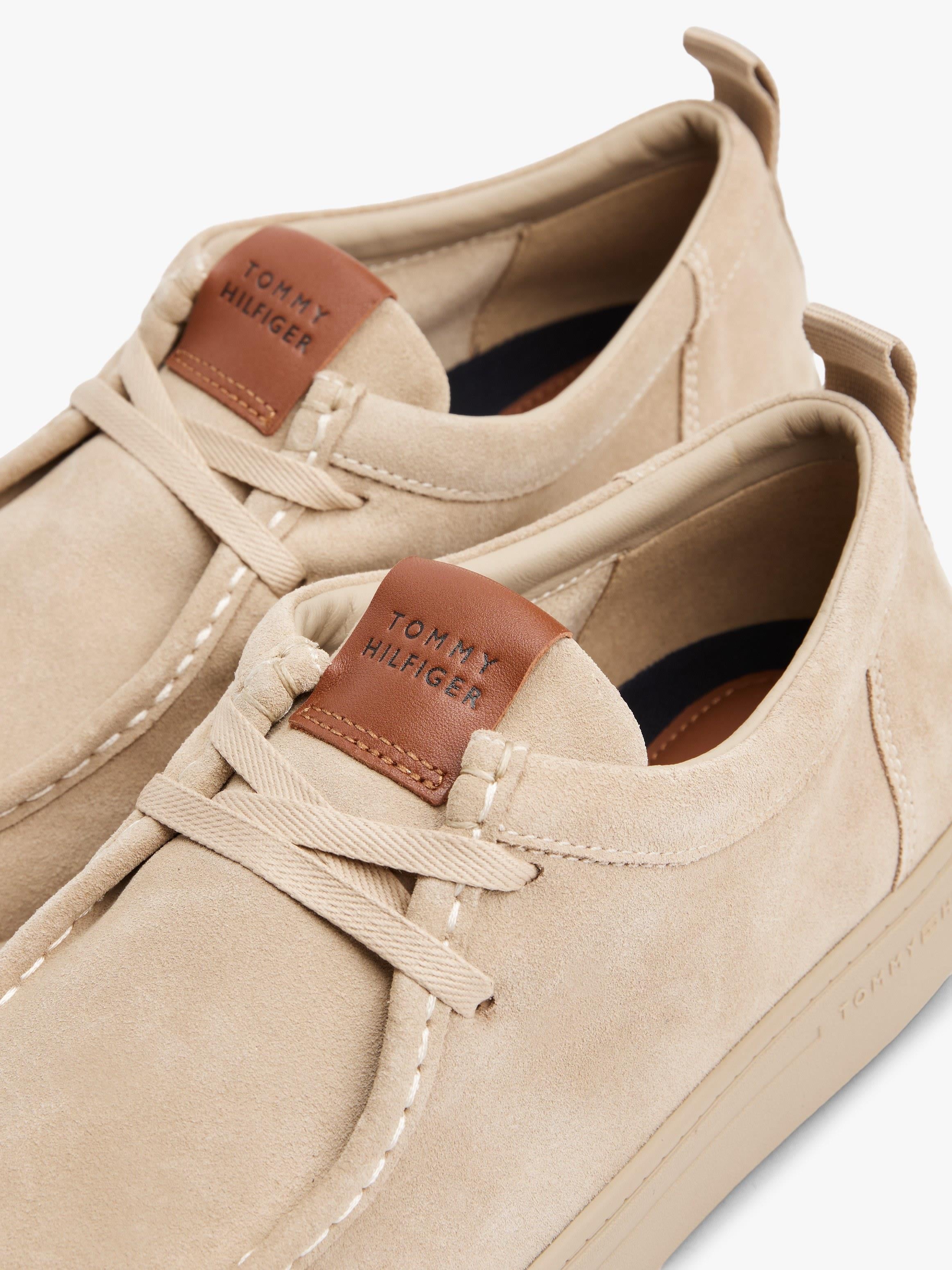 TOMMY HILFIGER Tommy Hilfiger Erkek Pamuklu Astarlı Rahat Taban %100 Süet Bej Sneaker FM0FM05501-RBT