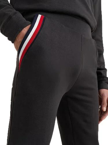 Tommy Hilfiger Tommy Hilfiger Erkek Paçası Ve Beli Lastikli Logolu Siyah Eşofman Altı UM0UM02352-BDS