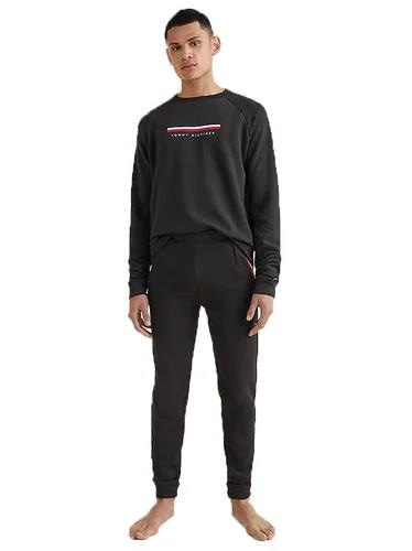 Tommy Hilfiger Tommy Hilfiger Erkek Paçası Ve Beli Lastikli Logolu Siyah Eşofman Altı UM0UM02352-BDS