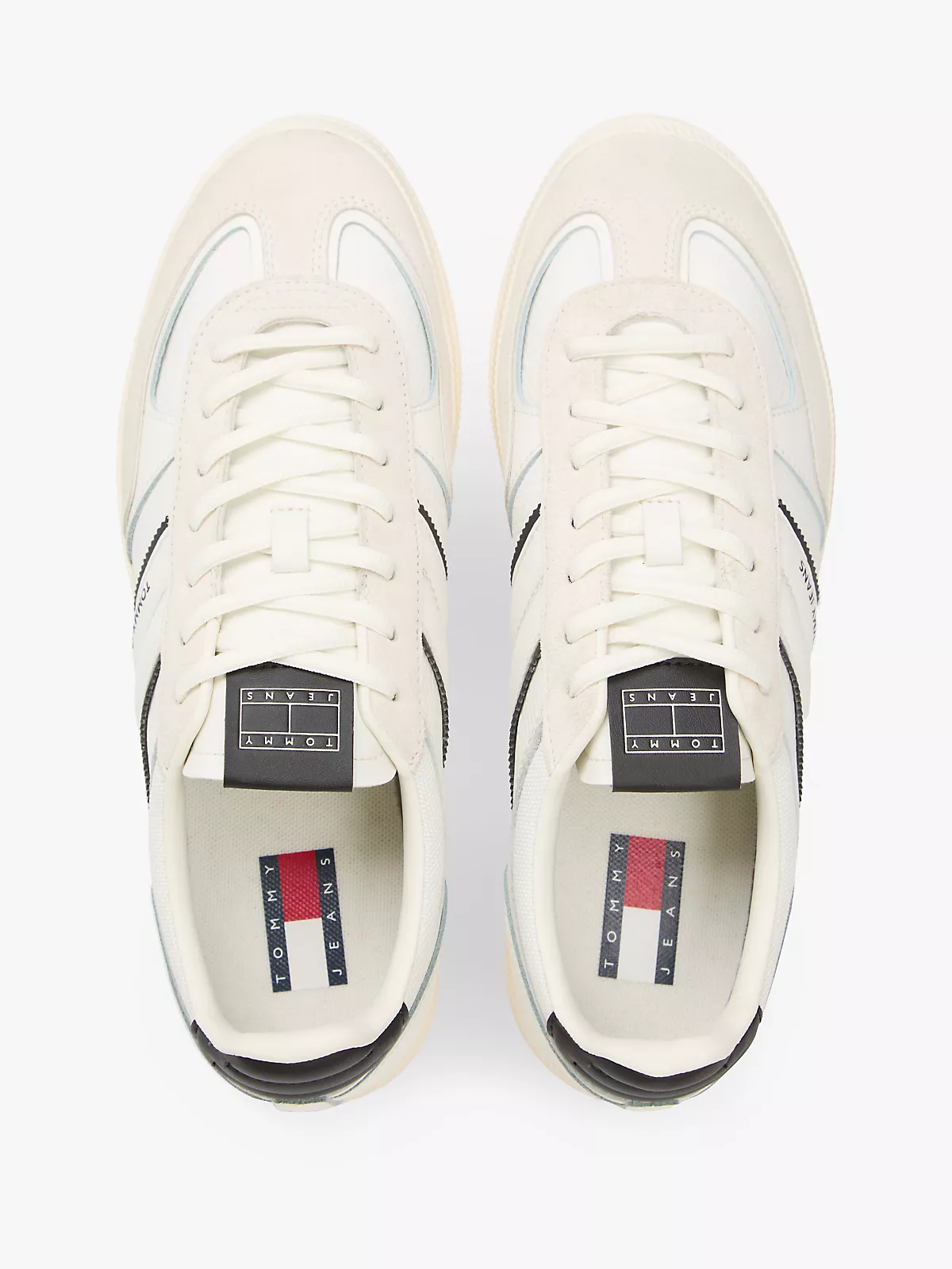Tommy Hilfiger Tommy Hilfiger Erkek Rahat Taban Marka Logolu Bağcıklı Beyaz Sneaker EM0EM01672-0K9