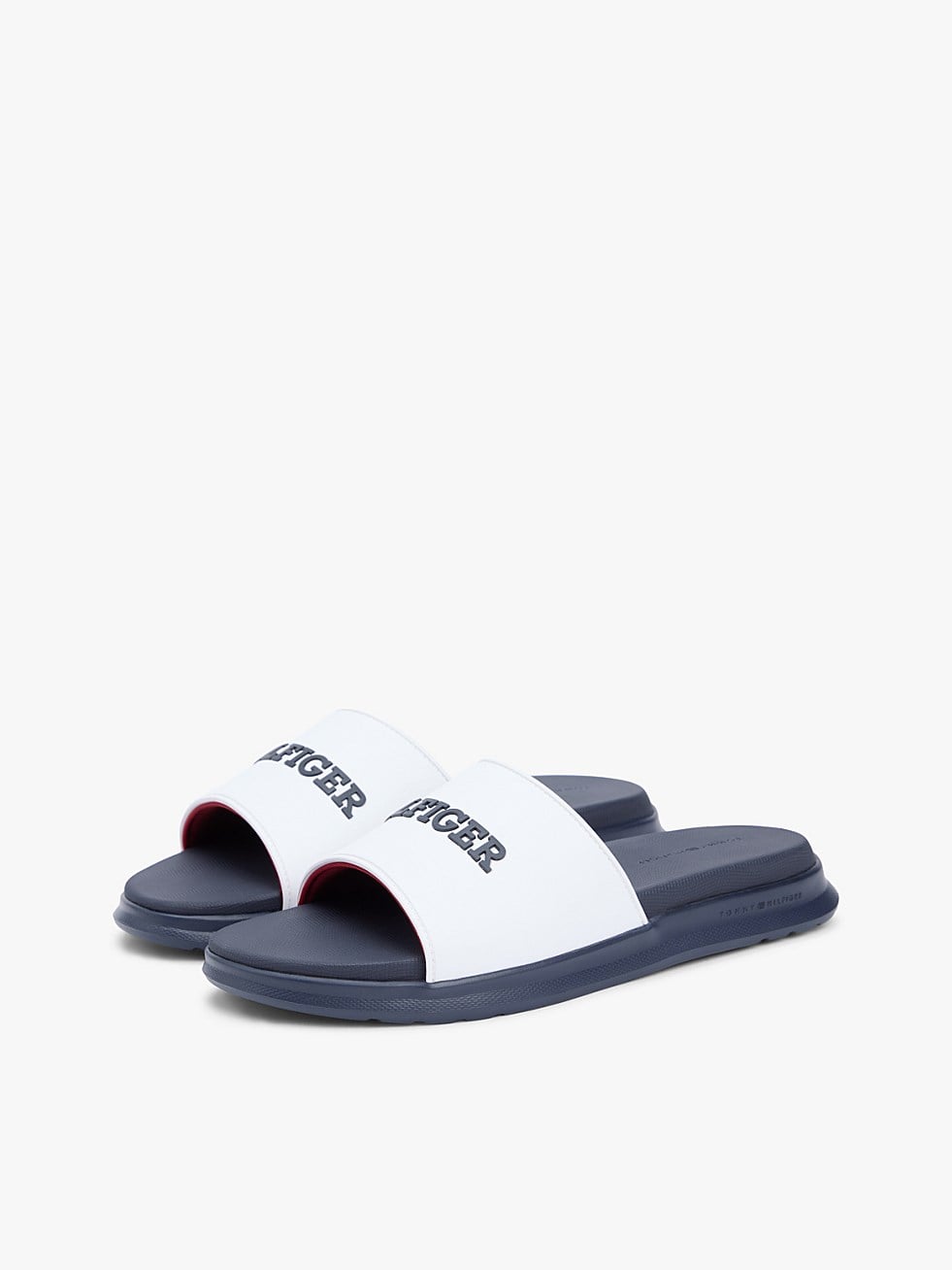 Tommy Hilfiger Tommy Hilfiger Erkek Rahat Taban Logo İmzalı Beyaz Terlik FM0FM05797-YBS