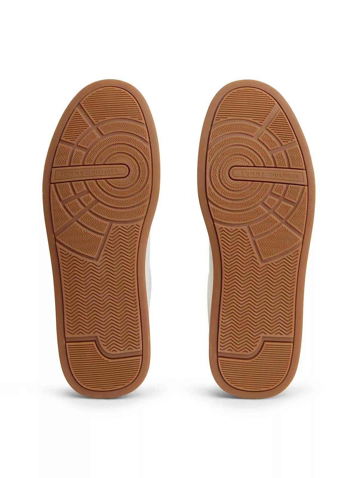 Tommy Hilfiger Tommy Hilfiger Erkek Rahat Düz Taban Topuk Renk Geçişli Deri Ekru1 Sneaker FM0FM05367-02S