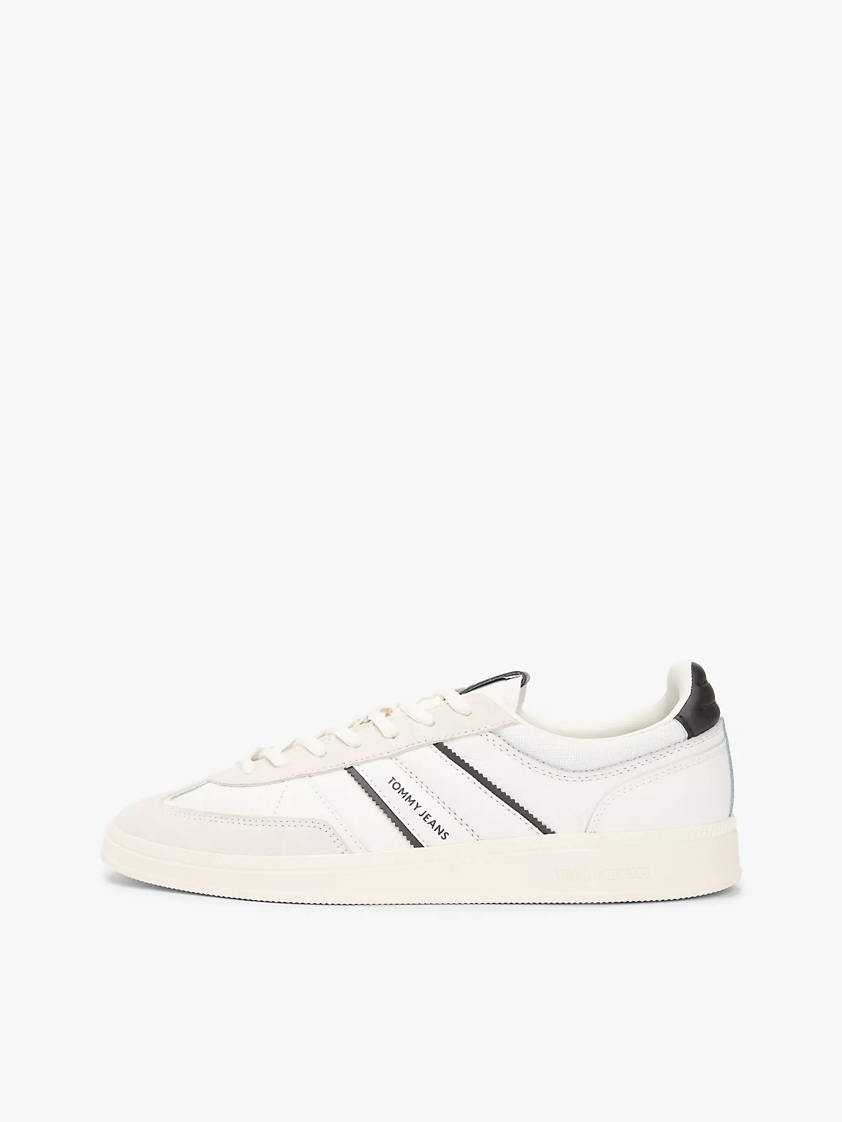 Tommy Hilfiger Tommy Hilfiger Erkek Rahat Taban Marka Logolu Bağcıklı Beyaz Sneaker EM0EM01672-0K9