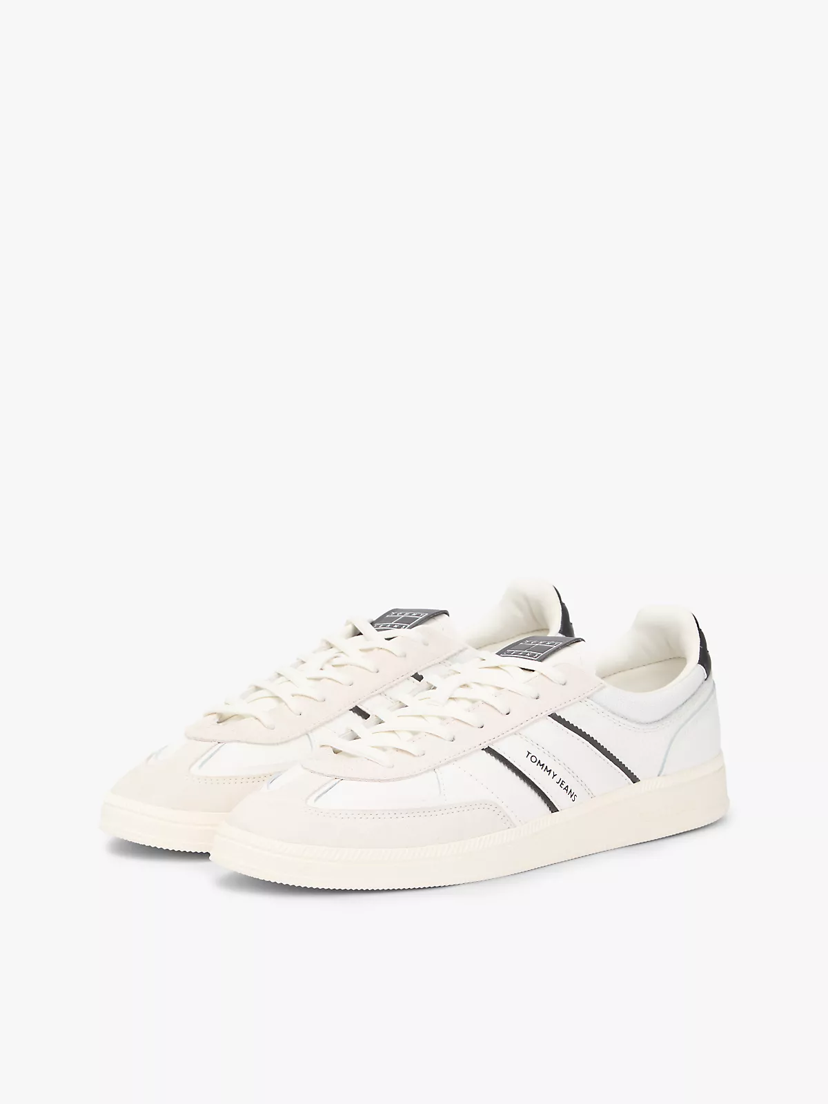 Tommy Hilfiger Tommy Hilfiger Erkek Rahat Taban Marka Logolu Bağcıklı Beyaz Sneaker EM0EM01672-0K9